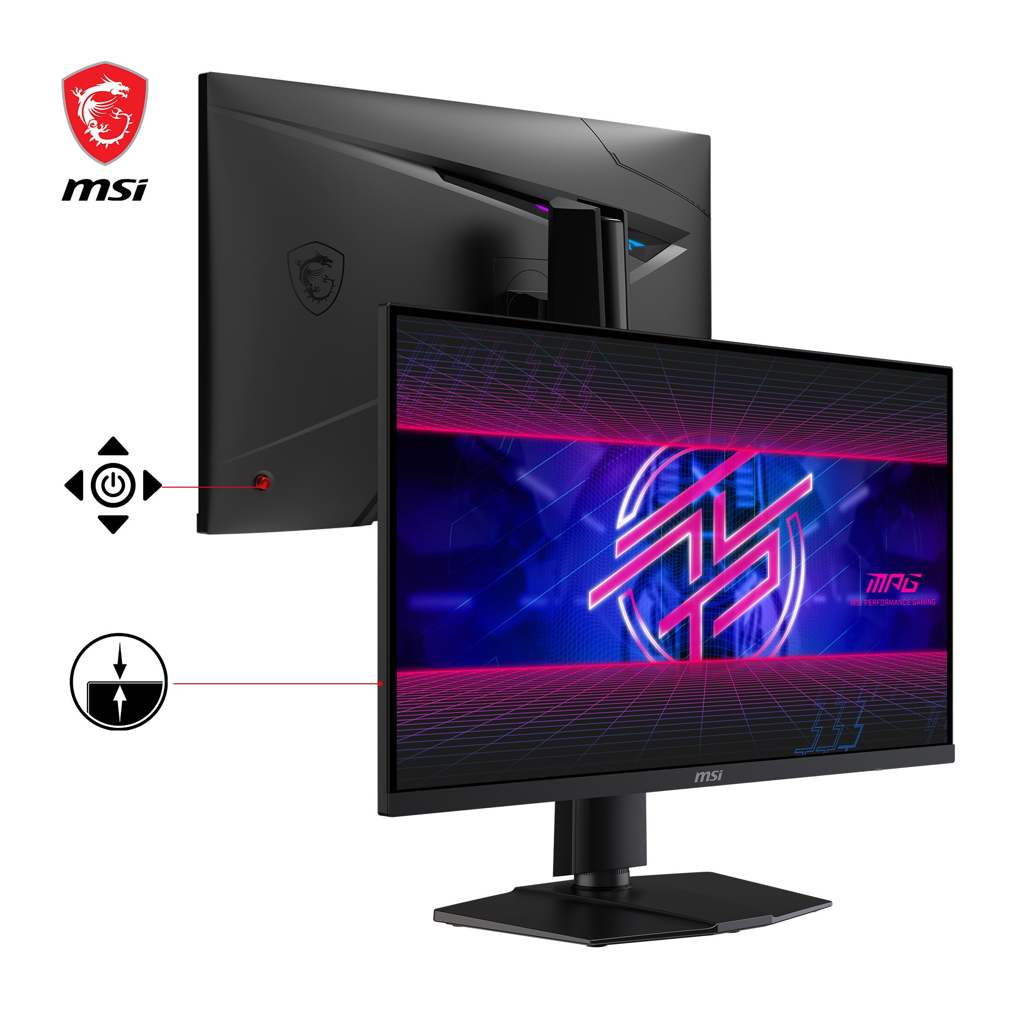 MSI Gaming-Monitor »MPG 274URF QD«, 69 cm/27 Zoll, 3840 x 2160 px, 4K Ultra HD, 0,5 ms Reaktionszeit, 160 Hz, 5-Wege Joystick Navigation