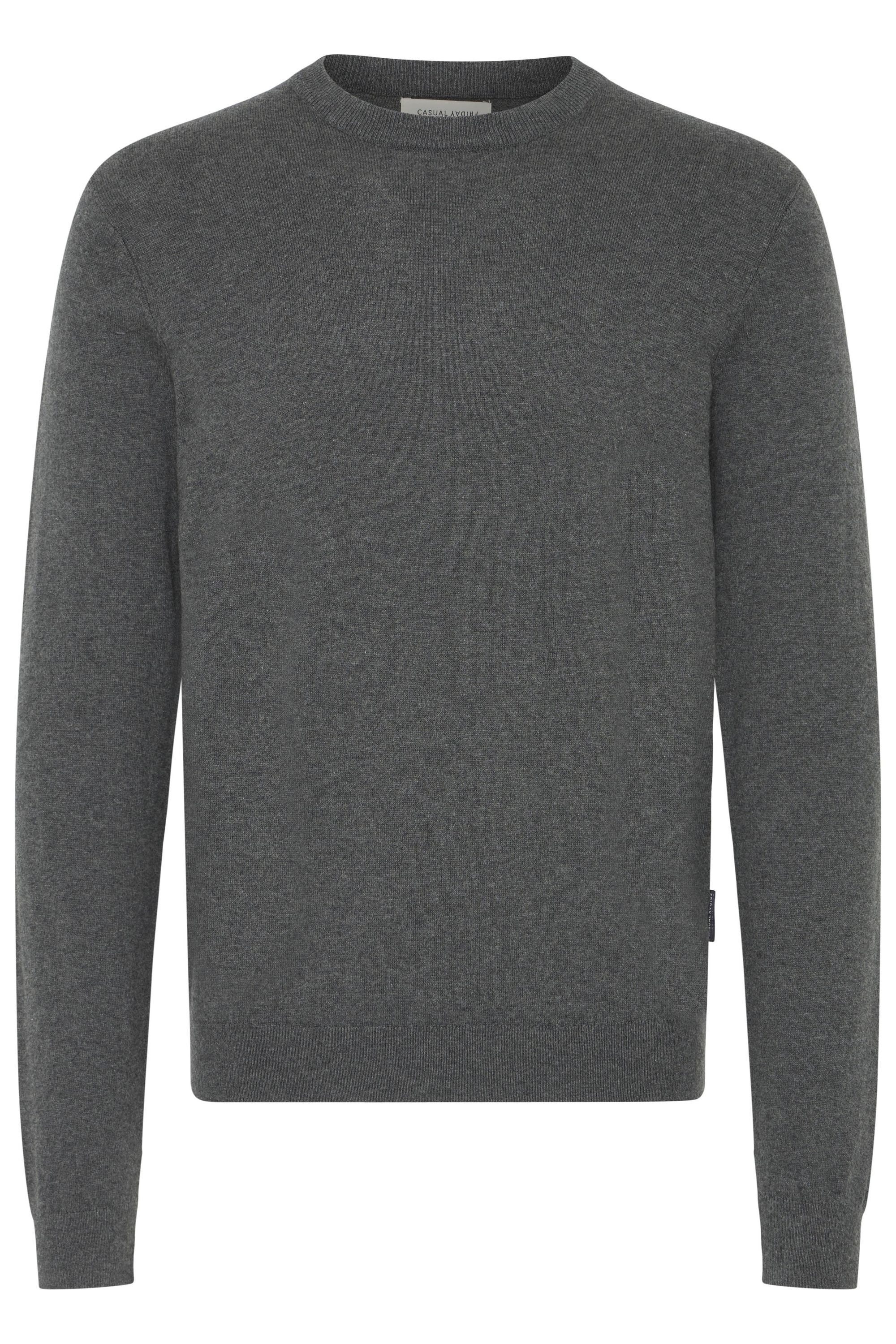 Casual Friday Strickfleece-Pullover "Strickpullover CFHalfdan"