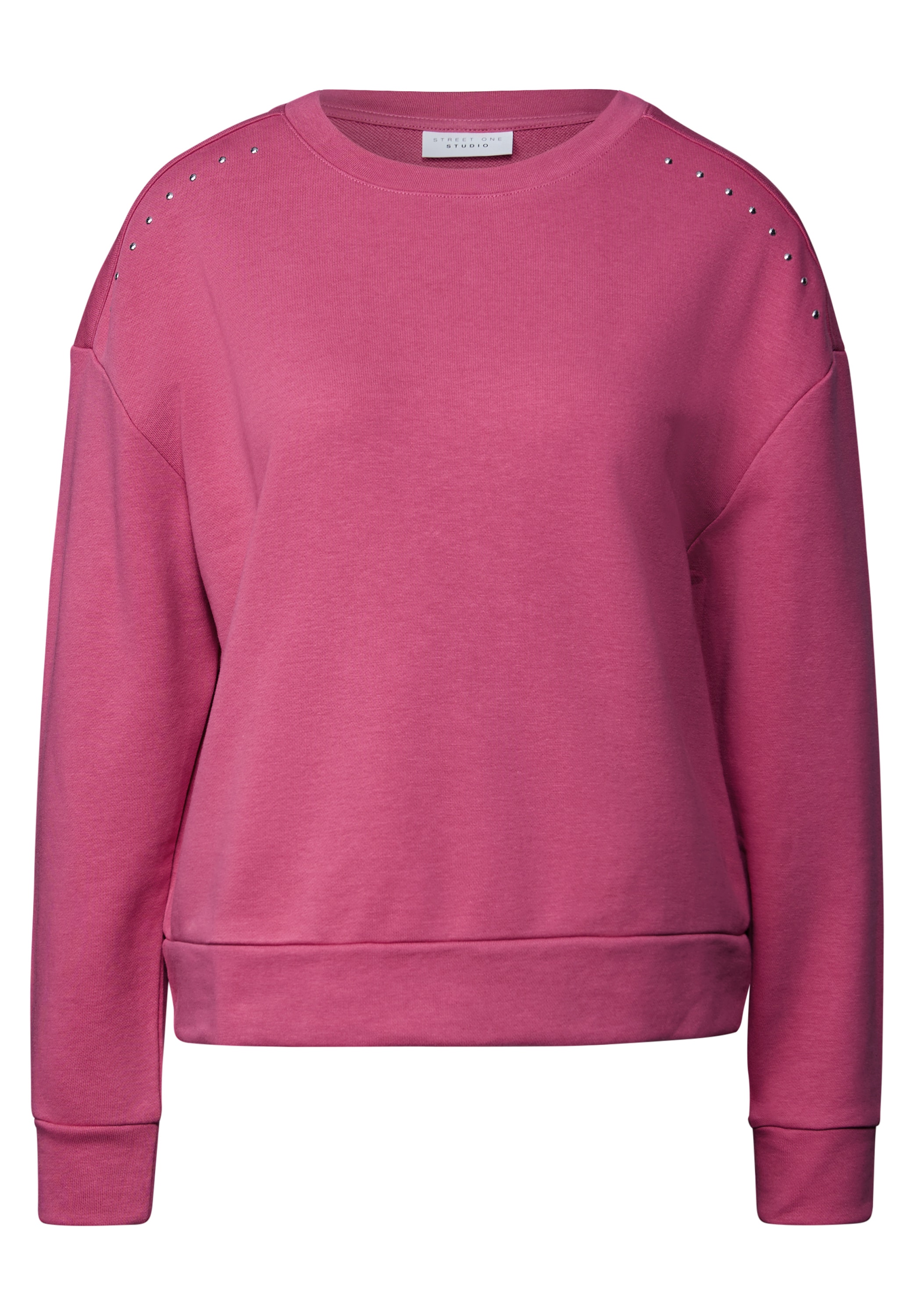 STREET ONE STUDIO Langarmshirt, mit Glitzersteinen