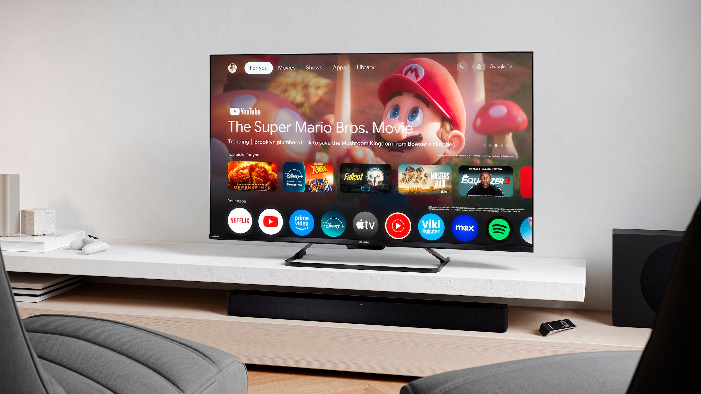 Sharp QLED-Fernseher »4T-C43HRx« 108 cm/43 ″ Smart-TV