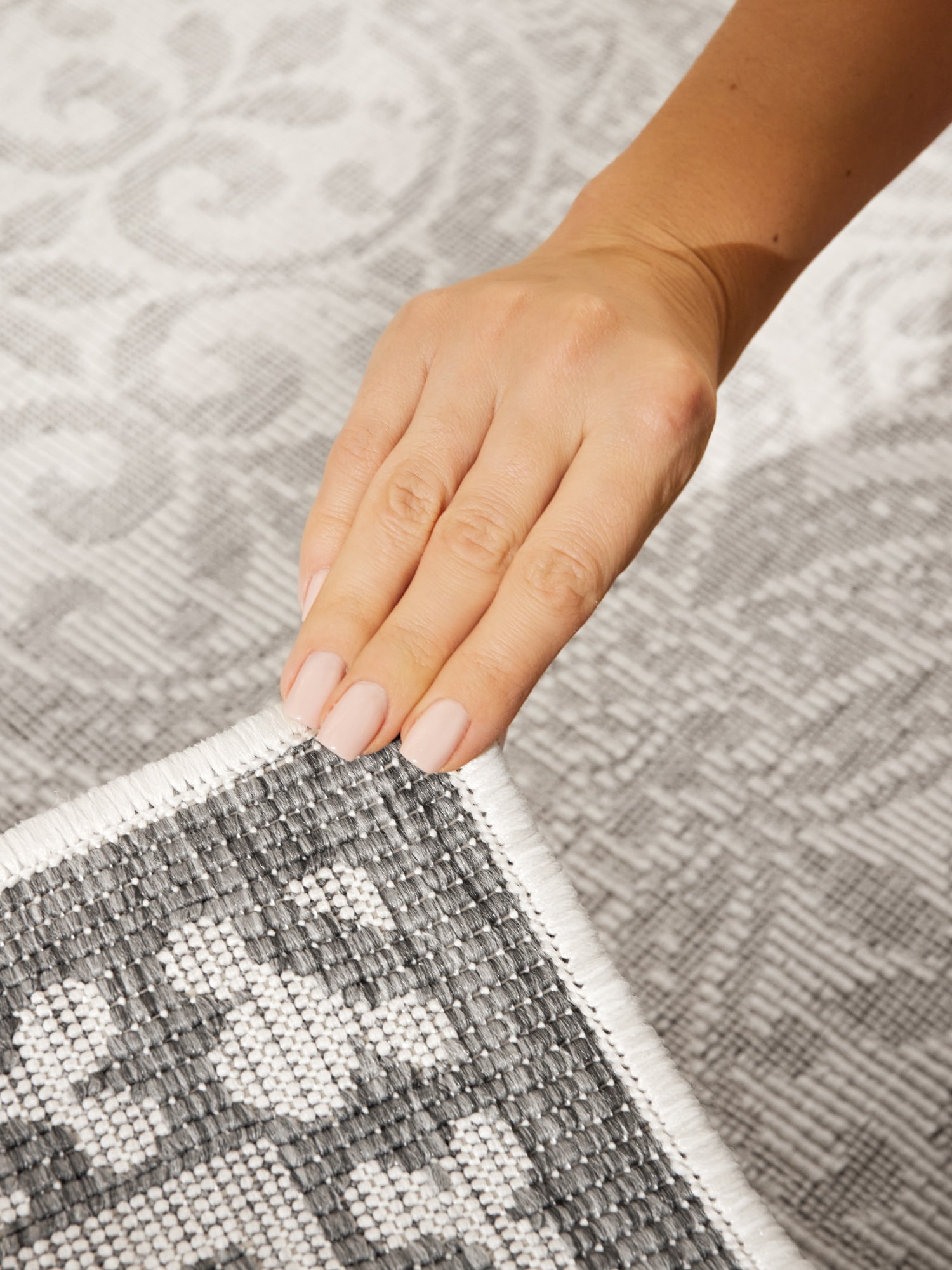 NORTHRUGS Outdoorteppich »Rosel Wendeteppich«, rechteckig, 5 mm Höhe, In und Outdoor, Flachgewebe, wetterfest, pflegeleicht, robust