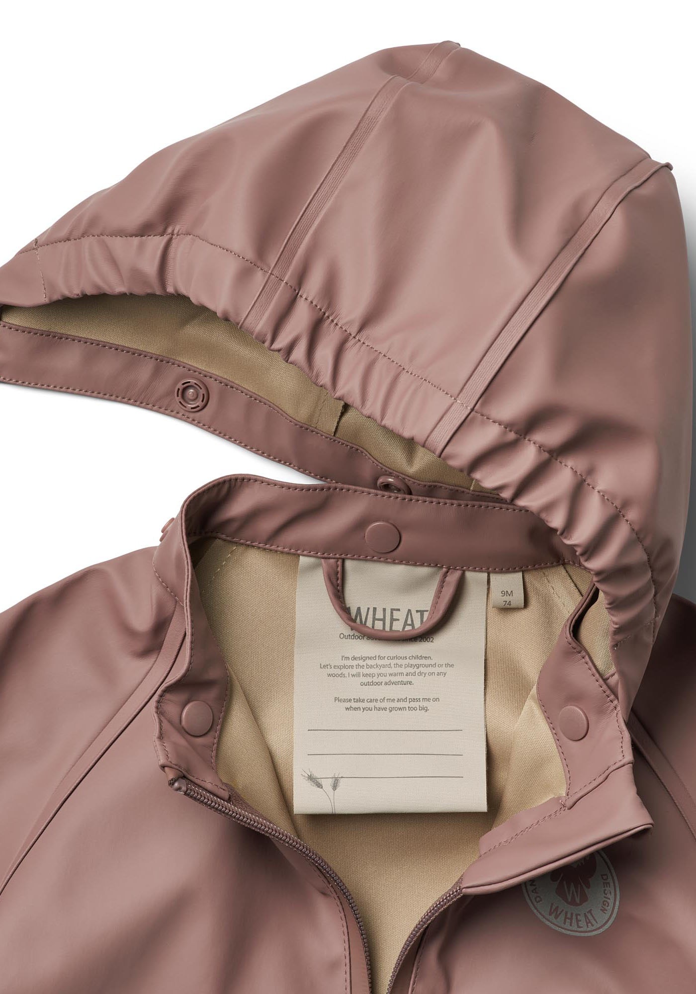 Thumbnail - WHEAT Outdoorjacke "Rainwear Chardy Jacket" mit Kapuze wasserdicht und teilweise verschweißte Nähte