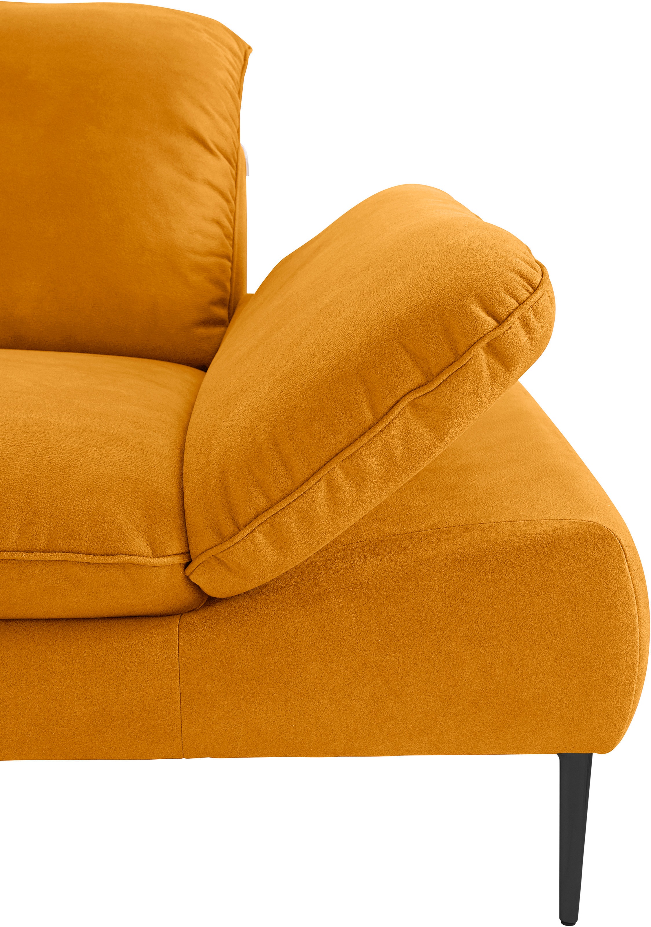 W.SCHILLIG Ecksofa »enjoy&MORE, Designsofa, elegant und bequem, L-Form«, Sitztiefenverstellung, Füße schwarz pulverbeschichtet, Breite 310 cm