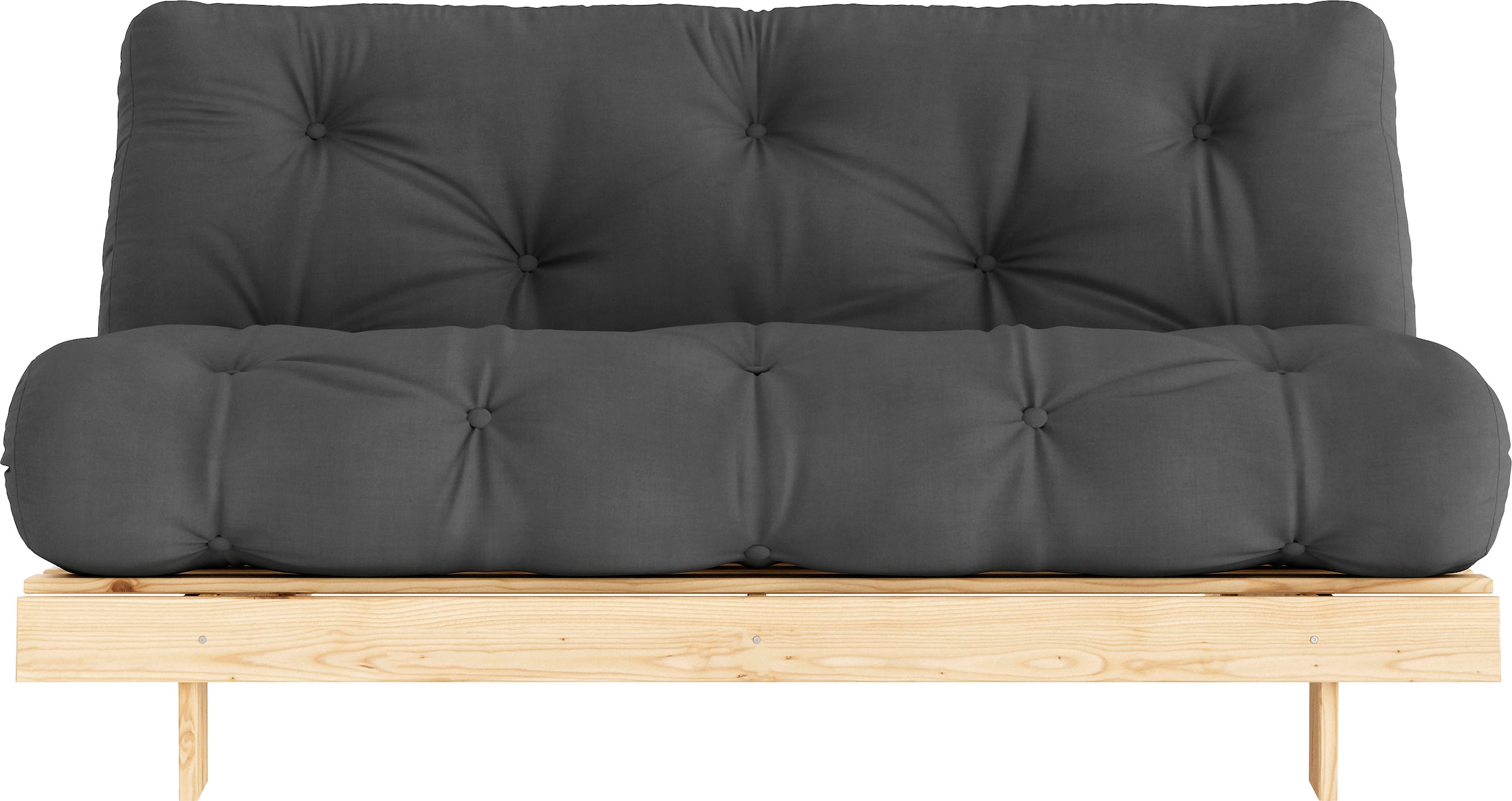 Karup Design Schlafsofa »Roots 160«, (2 St.), Mit Holzstruktur, inkl. Futonmatratze, Liegefläche 160x200 cm