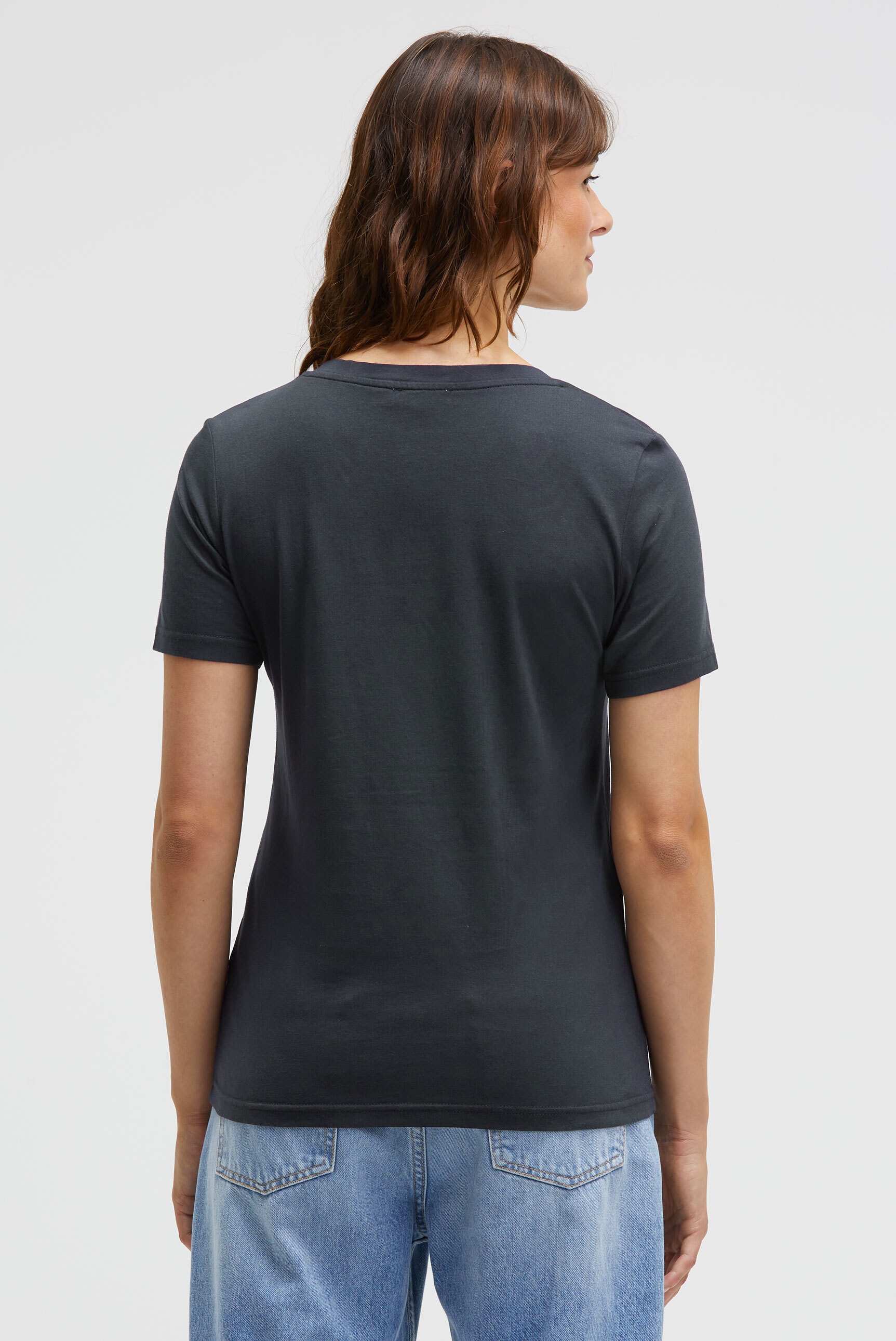 SENSES.THE LABEL V-Shirt, aus Baumwolle