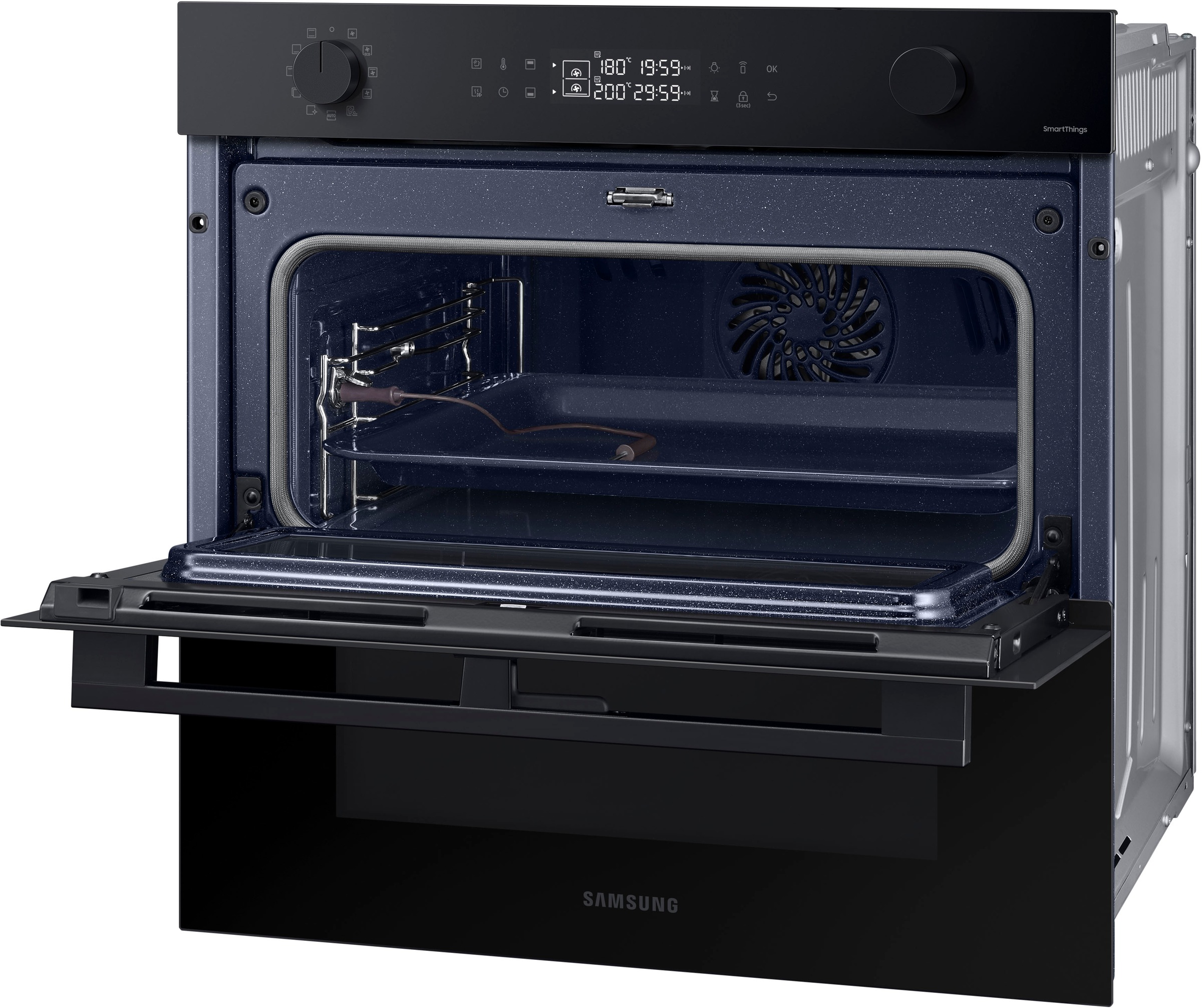 Samsung Einbaubackofen Serie 4 »NV7B45502AK/U1«, Pyrolyse-Selbstreinigung, Dual Cook Flex