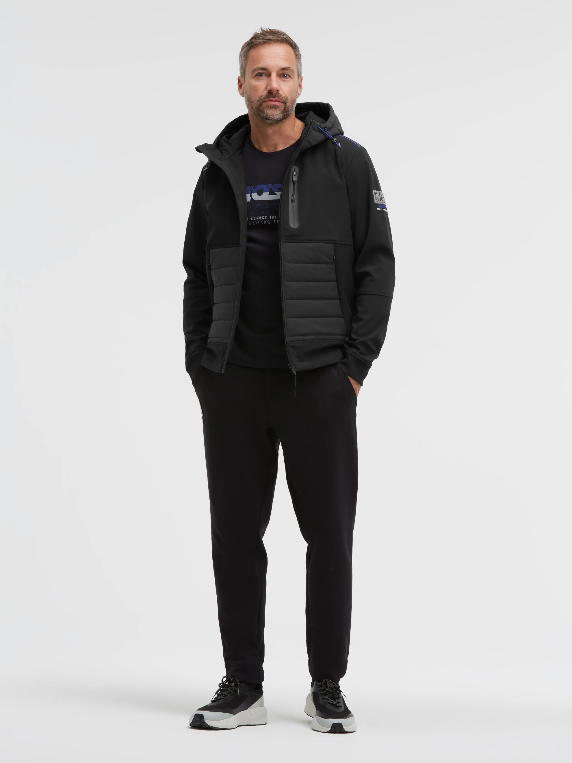 Gaastra Softshelljacke mit Kapuze mit reflektierendem Tape