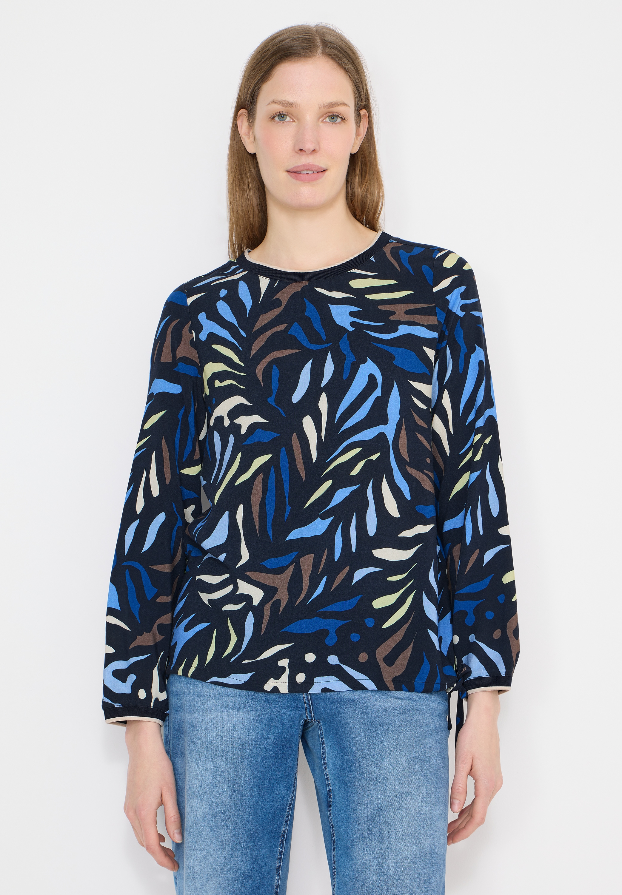 Cecil Langarmbluse aus softer Viskose