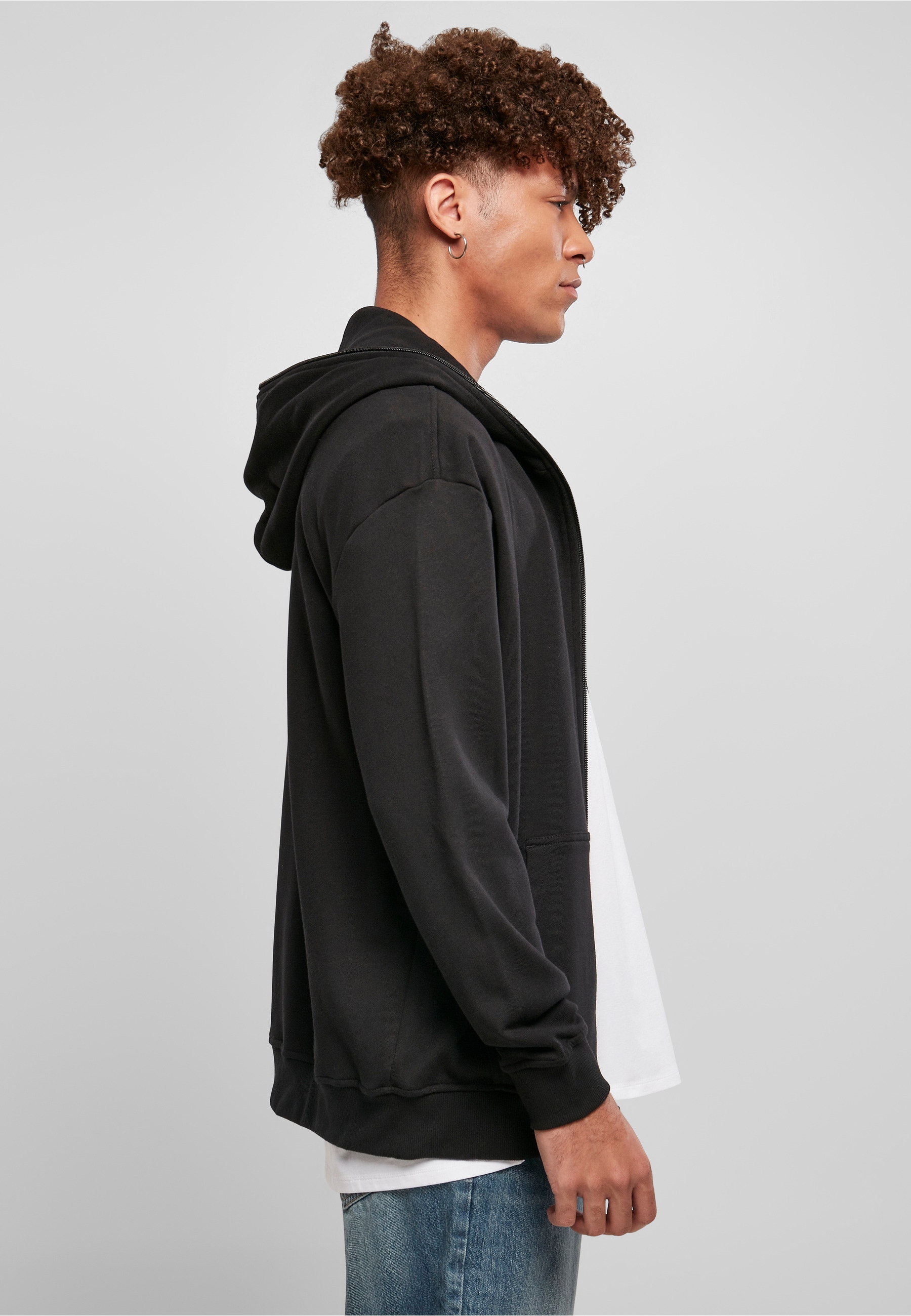 URBAN CLASSICS Kapuzenpullover »Urban Classics Herren Organic Full Zip Hoodie« 1 Stk.