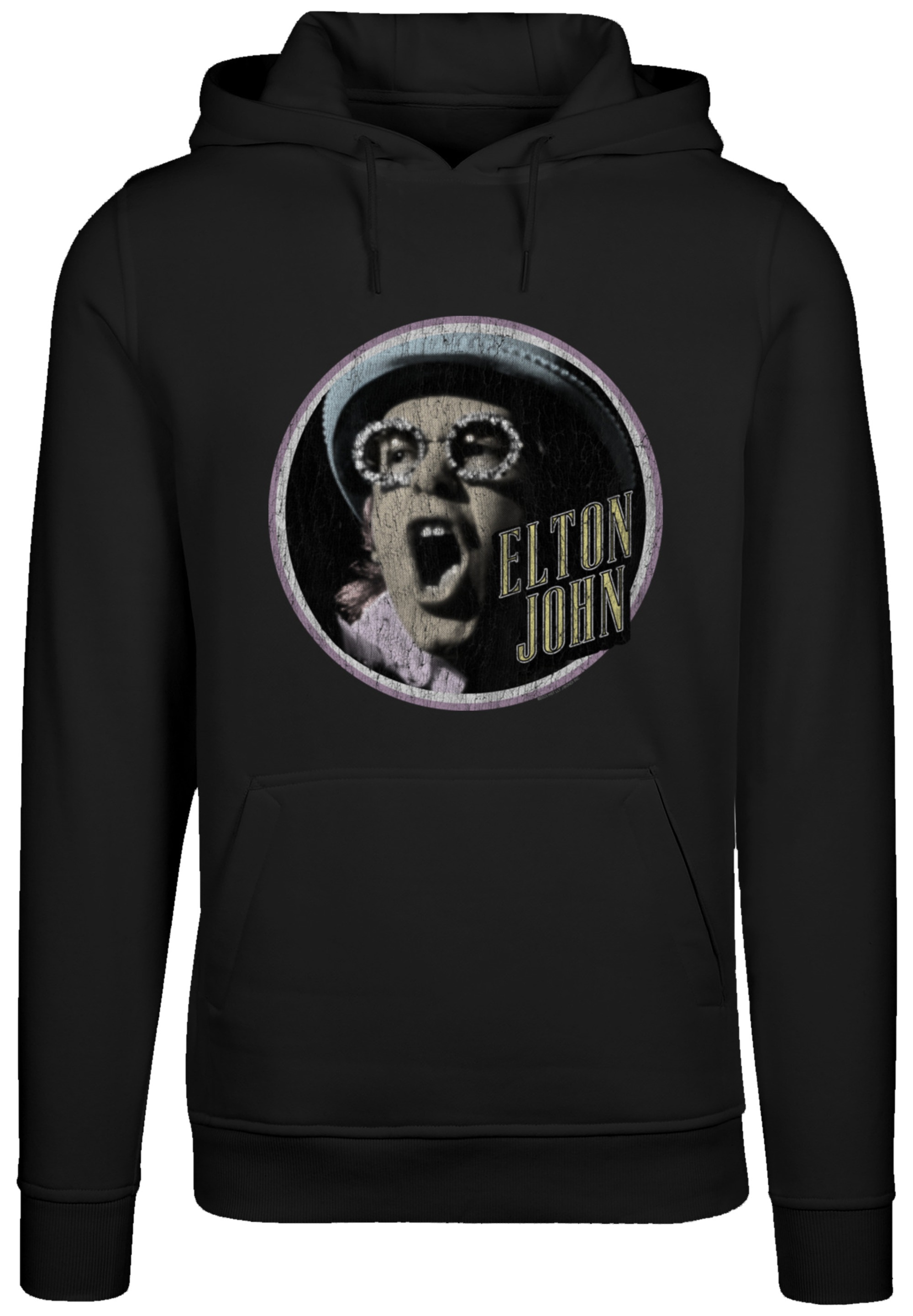 F4NT4STIC Kapuzenpullover »Elton John Vintage Circle«, Premium Qualität