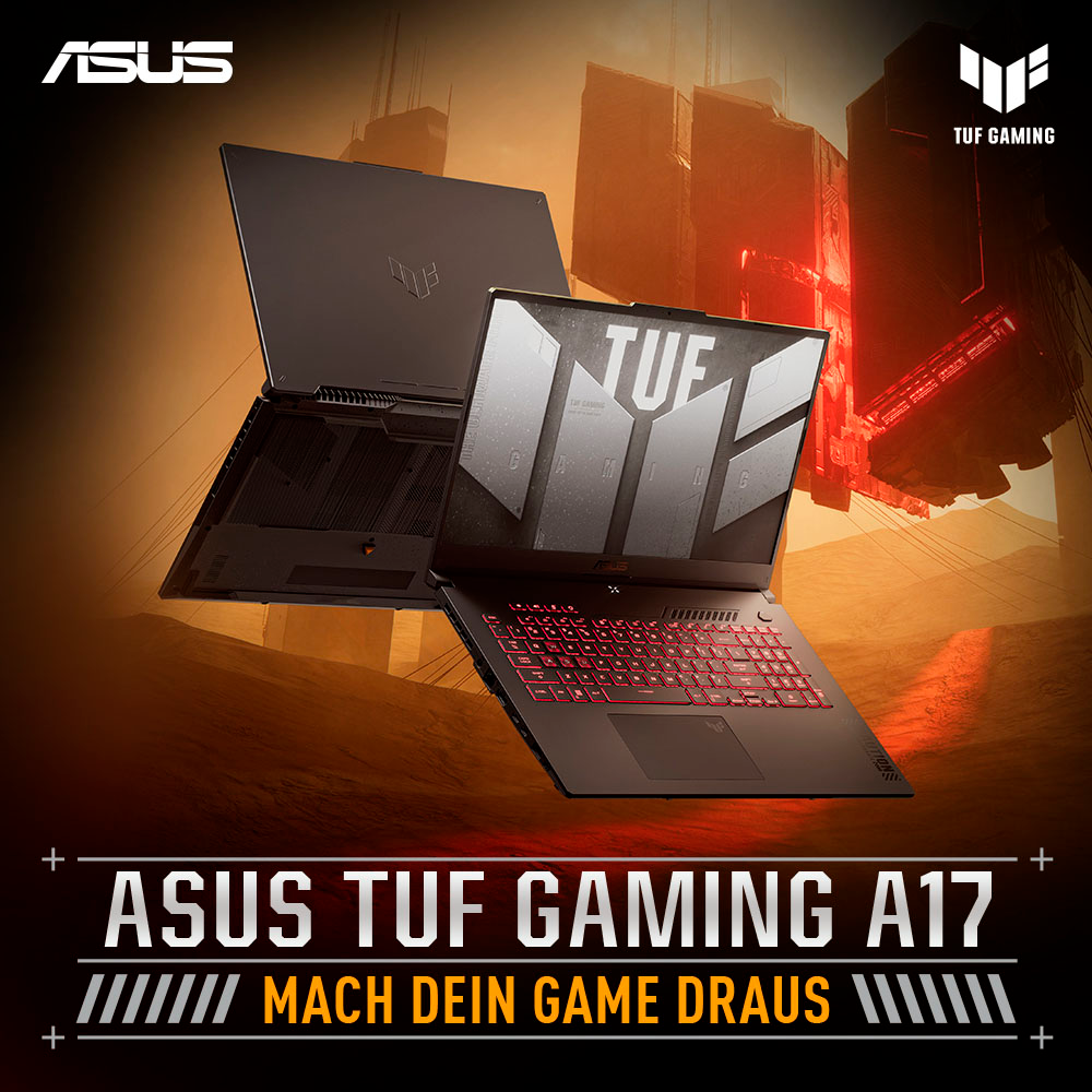 Asus Gaming-Notebook »TUF Gaming A17 FA707NU-HX051W«, 43,9 cm, / 17,3 Zoll, AMD, Ryzen 5, GeForce RTX 4050, 512 GB SSD