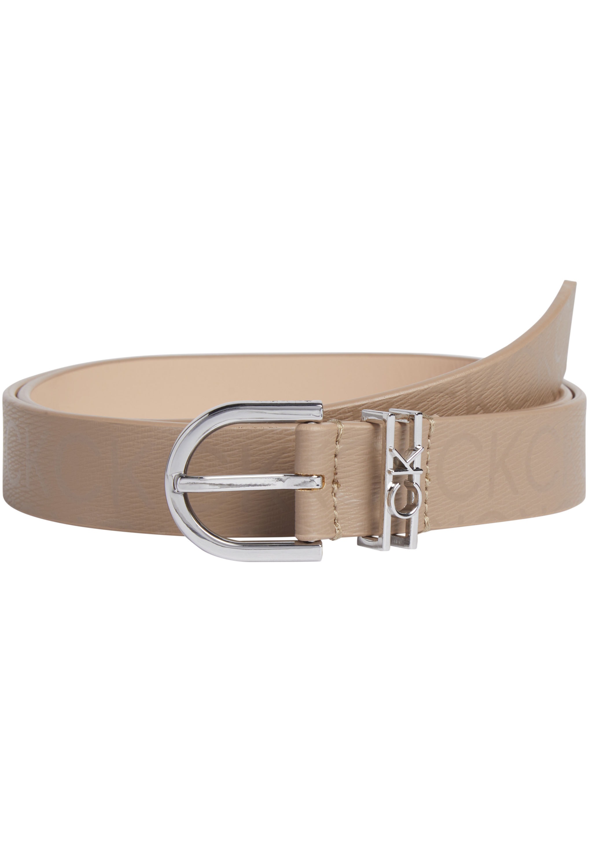 Calvin Klein Ledergürtel "CK LOOP RND BUCKLE 2.5CM EPI", mit Logoprägung günstig online kaufen