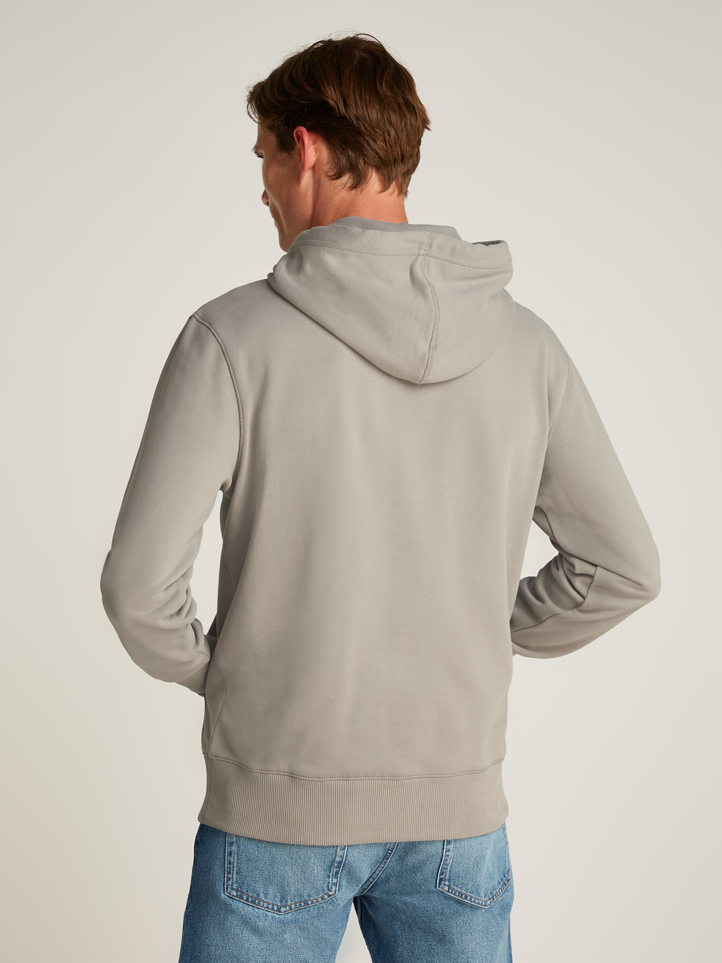 Calvin Klein Jeans Sweatshirt "WOVEN LABEL HOODIE", Kängurutasche, Logostic günstig online kaufen