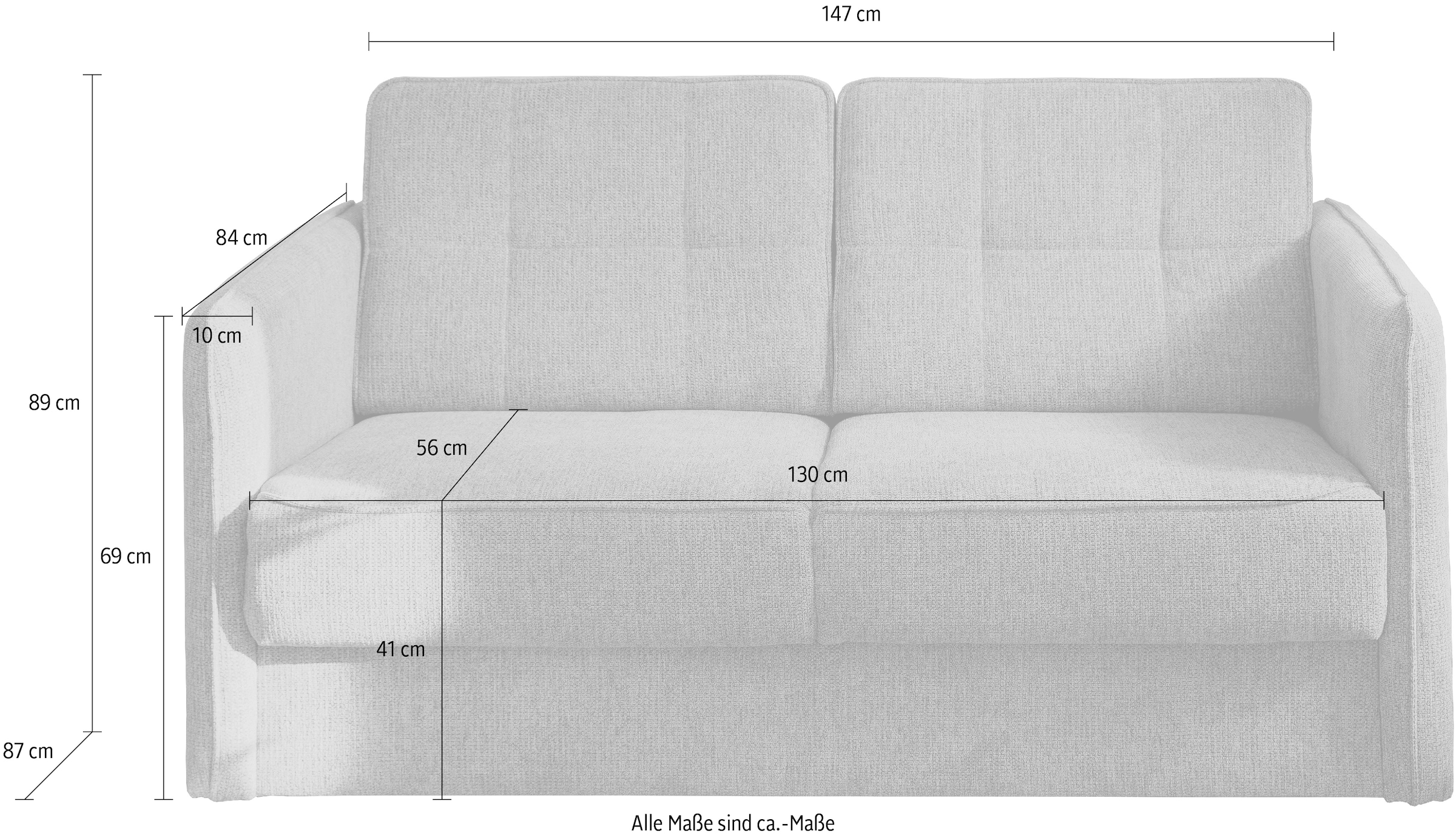 einzeln | BAUR ausziehbare Liegefunktionen zwei INOSIGN kaufen Schlafsofa,