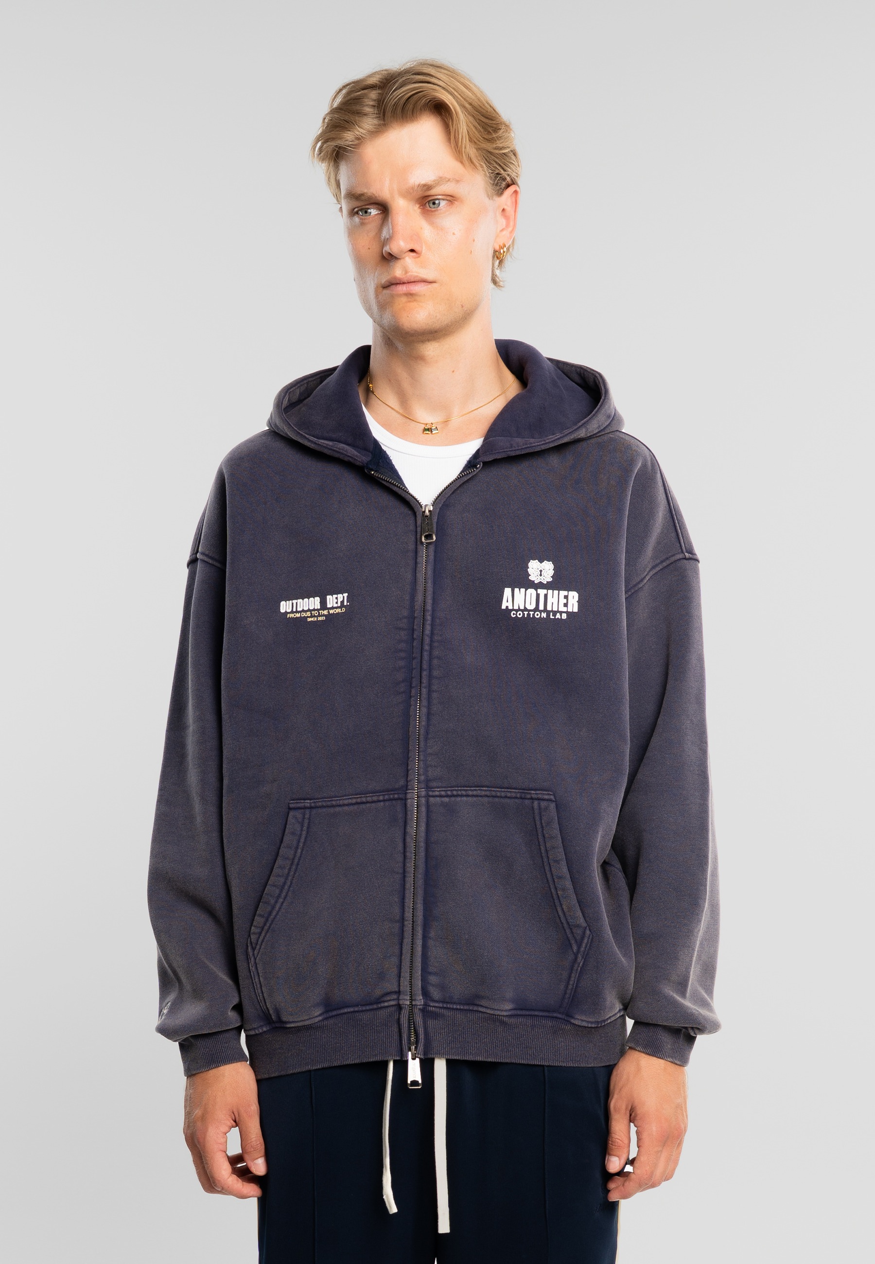 Another Cotton Lab Neopren-Hoodie »Another Cotton Lab Another Outdoor Dept. Washed Zip Hoodie« 1