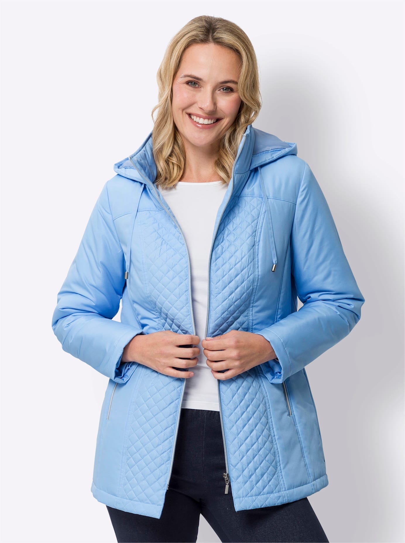 Classic Basics Steppjacke, mit Kapuze günstig online kaufen
