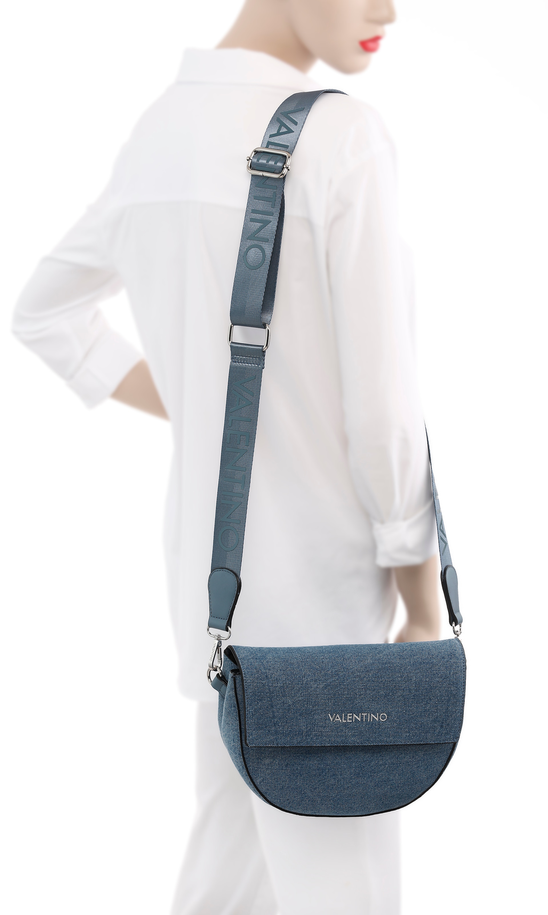 VALENTINO BAGS Umhängetasche »BIGS DENIM«, Schultertasche Handtasche Damen Tasche Damen