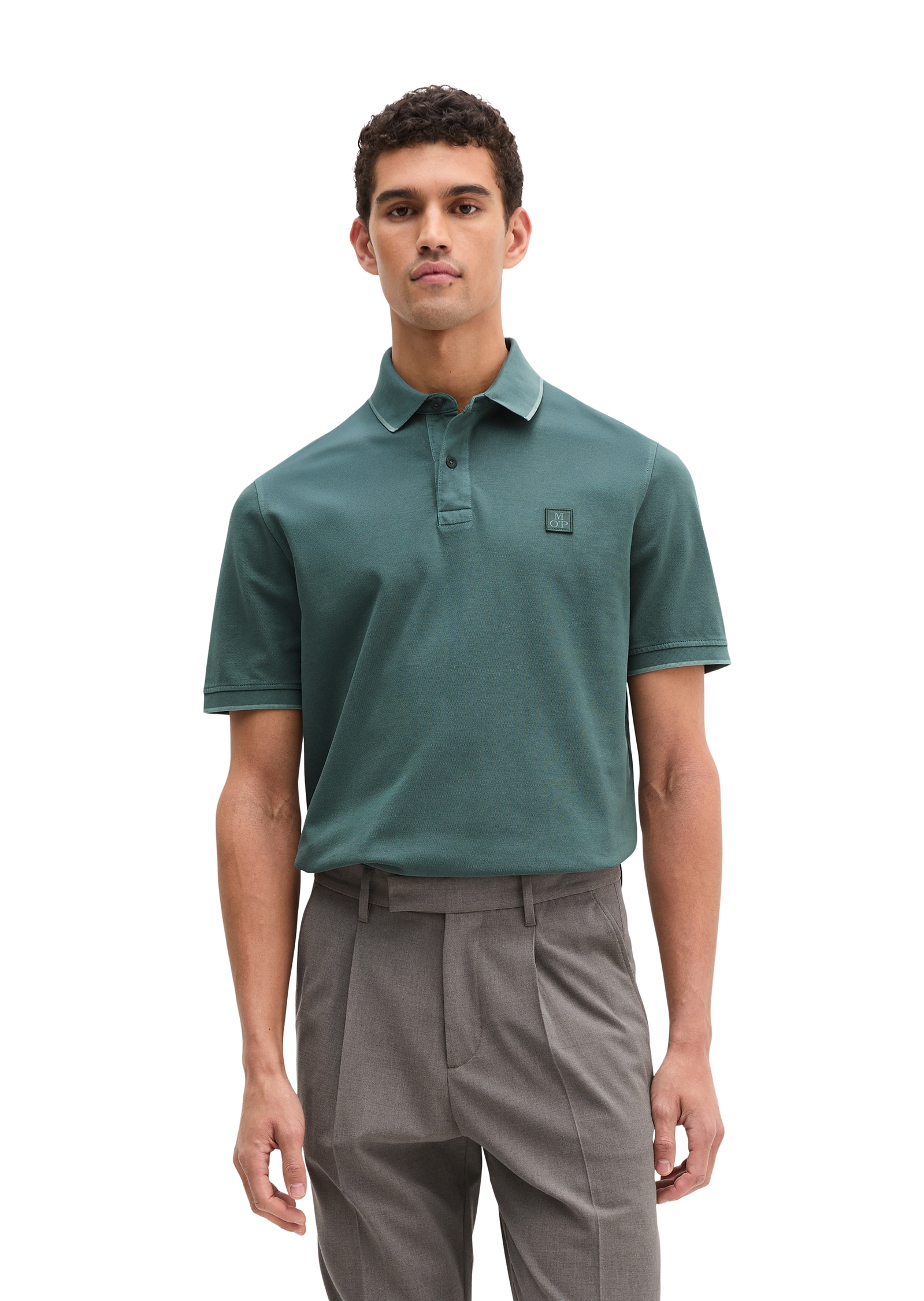 Marc OPolo Poloshirt weiches Tragegefühl, regular Fit, Logopatch auf der Br günstig online kaufen