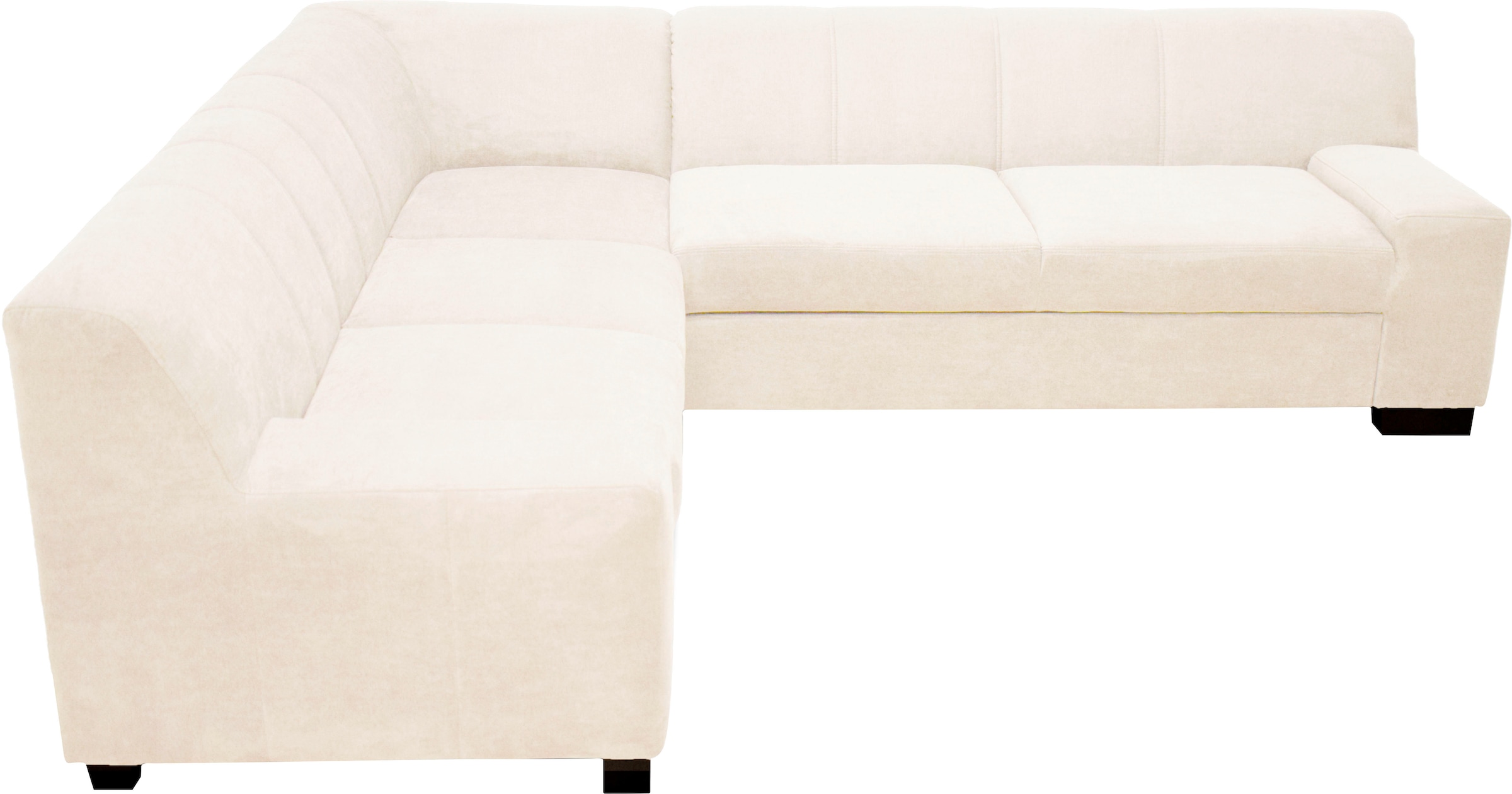 OTTO home Ecksofa »Faxe 249 x 214 cm, auch mit Schlaffunktion« L-Form, aus pflegeleichtem, weichem Luxus-Microfaser Bezug