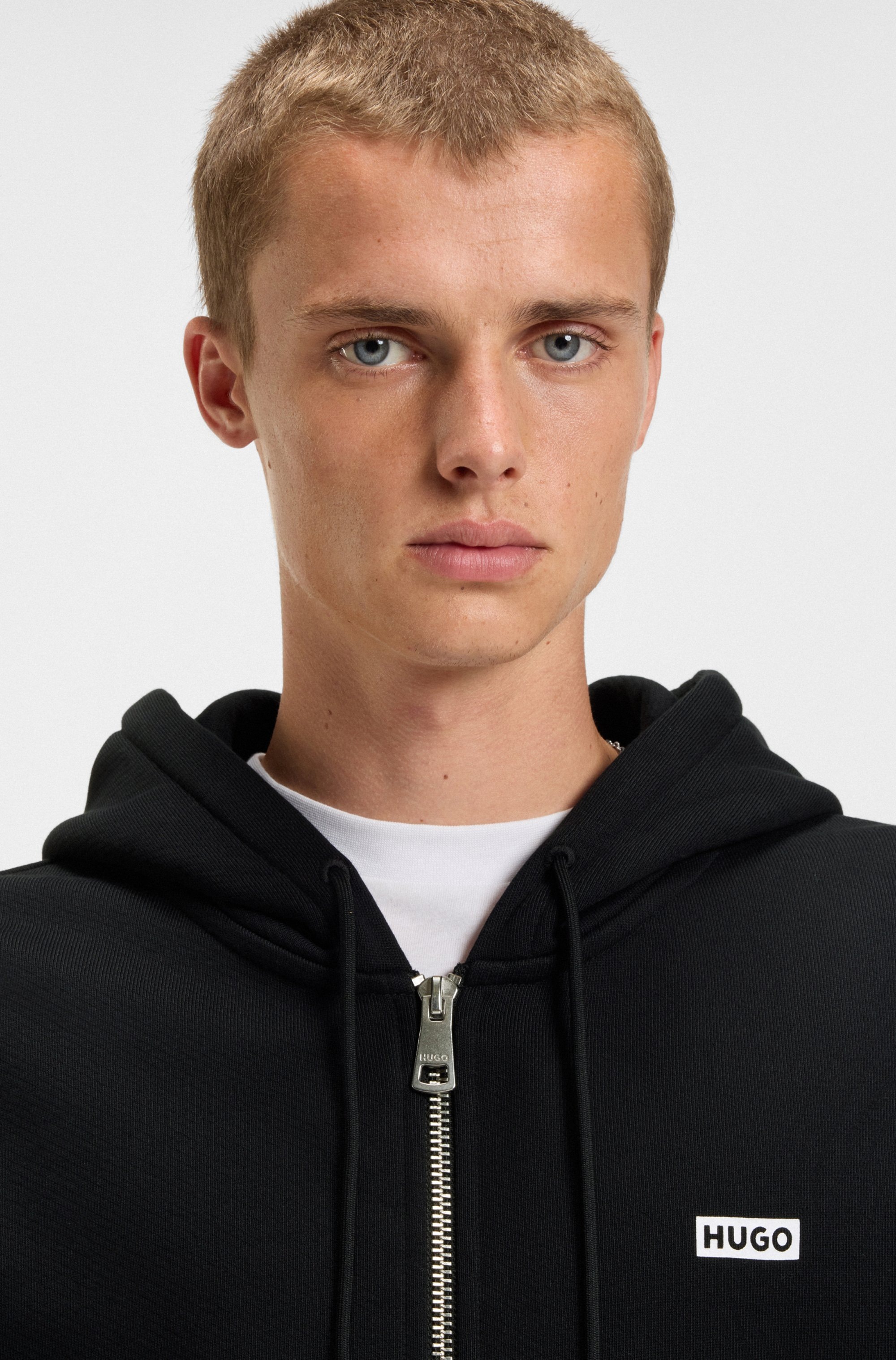HUGO Blue Kapuzensweatjacke »Nardimez«, mit Kapuze