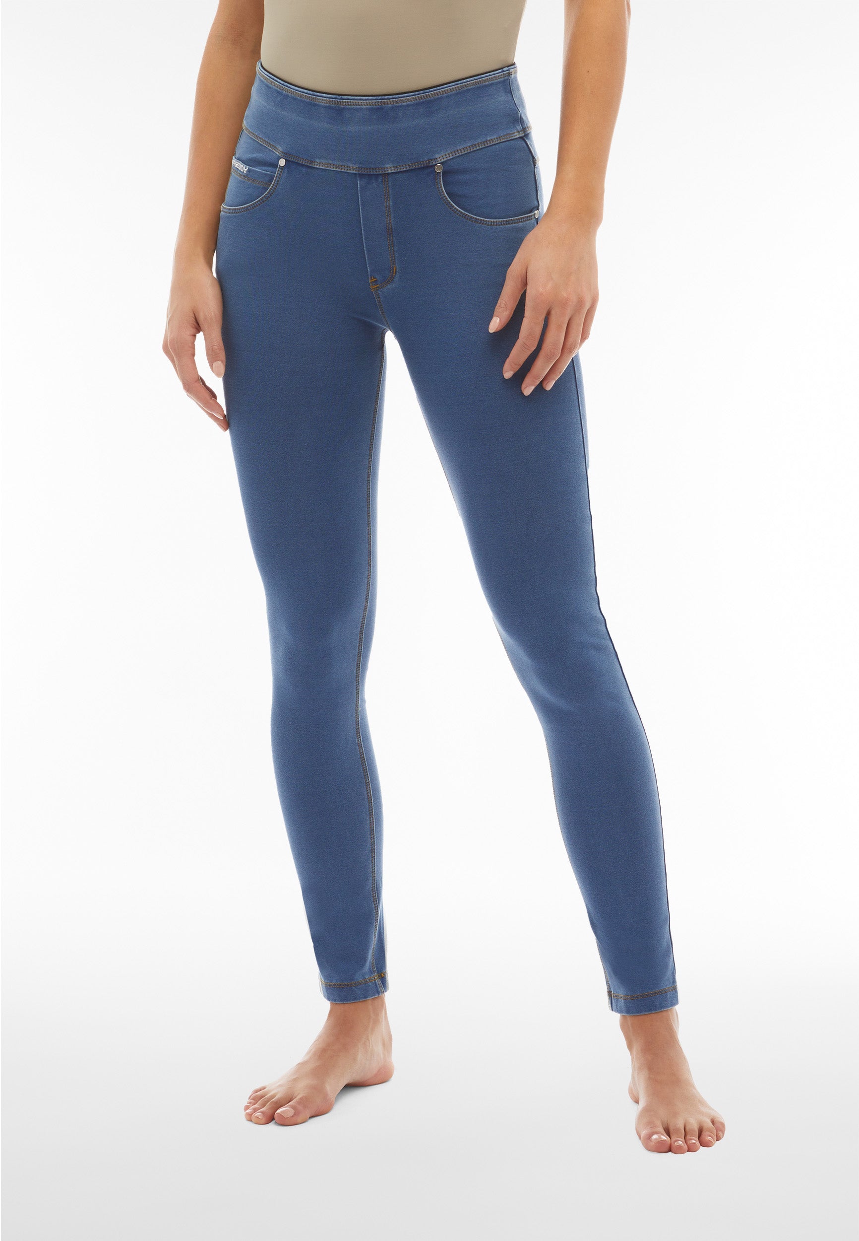 Freddy Shapingleggings "NOW SKINNY YOGA" mit Lifting & Shaping Effekt und Umschlagbund