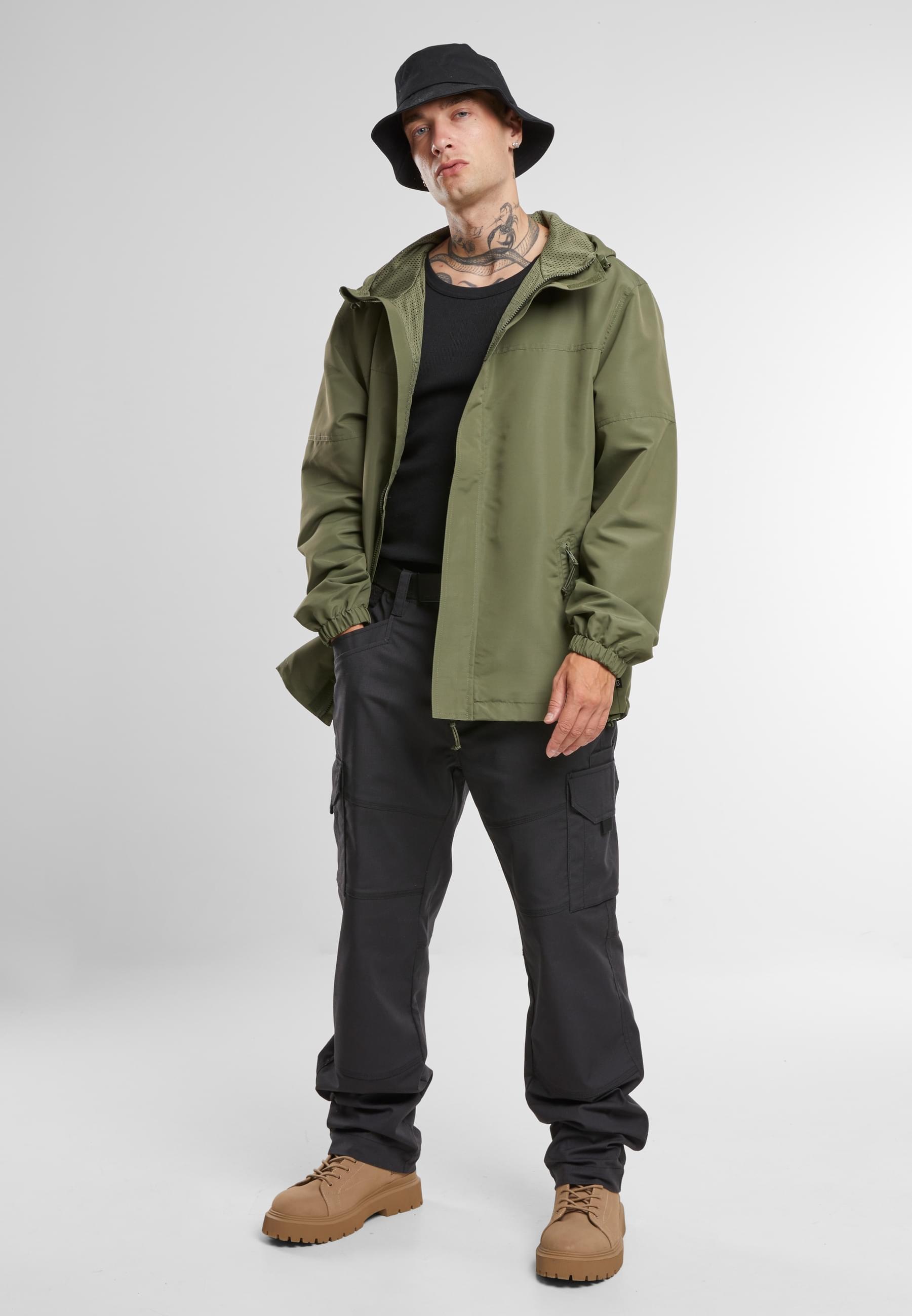 Brandit Windbreaker »Brandit Brandit Men Light Windbreaker Frontzip«, (1 St.), mit Kapuze