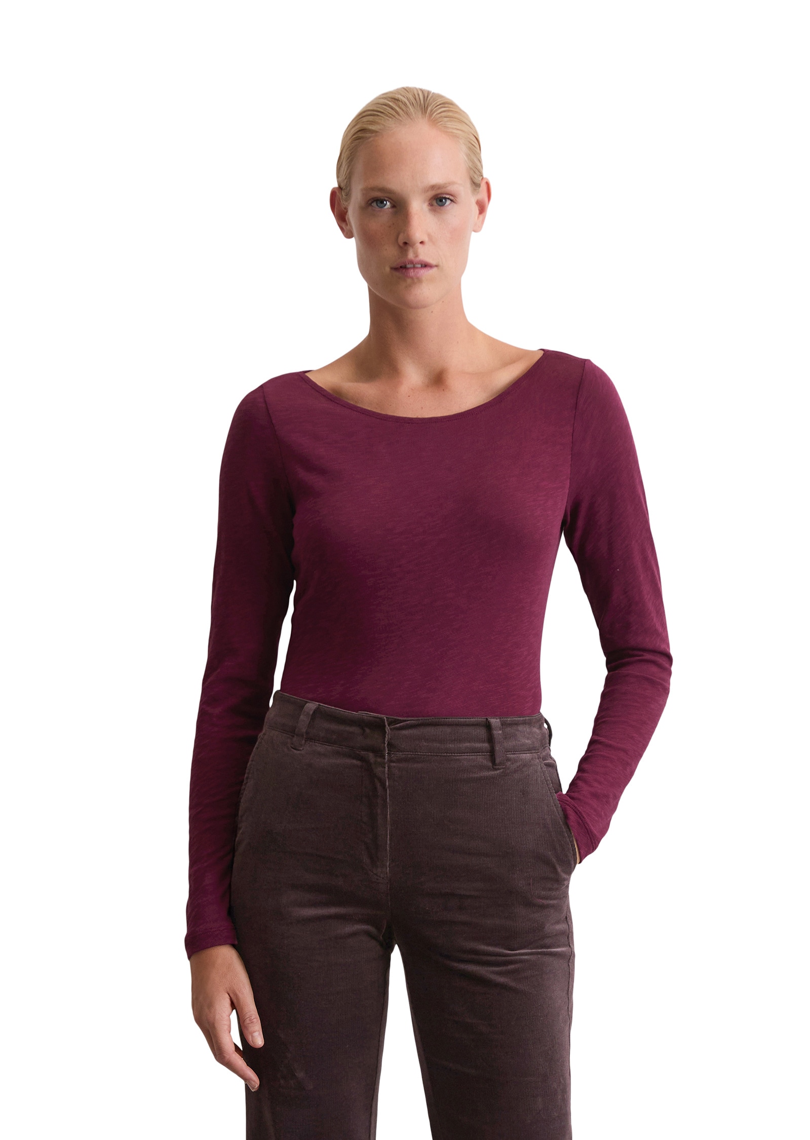 Marc OPolo Langarmshirt "aus Organic Cotton-Qualität" günstig online kaufen