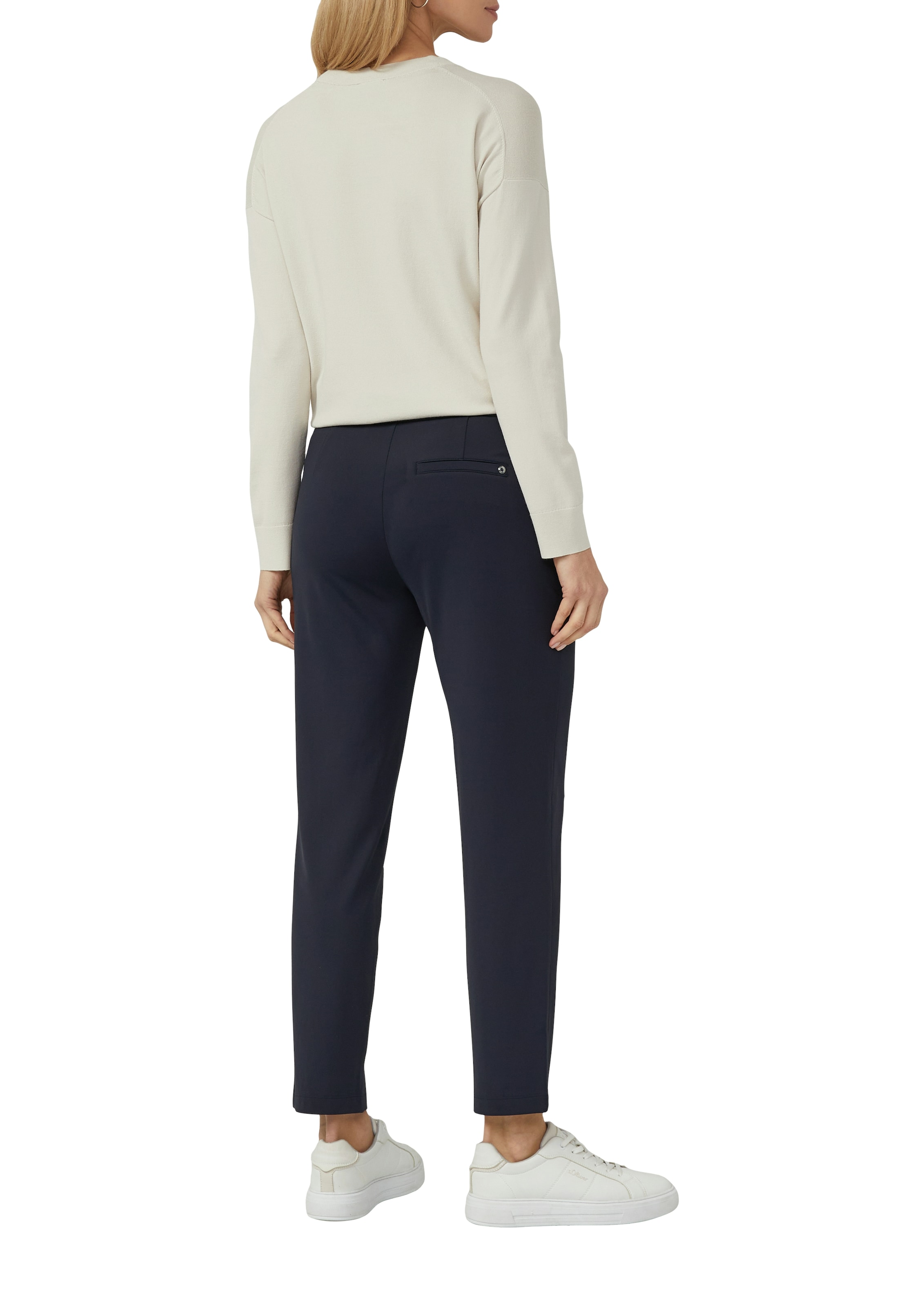 s.Oliver BLACK LABEL Stoffhose  mit Kordelzug