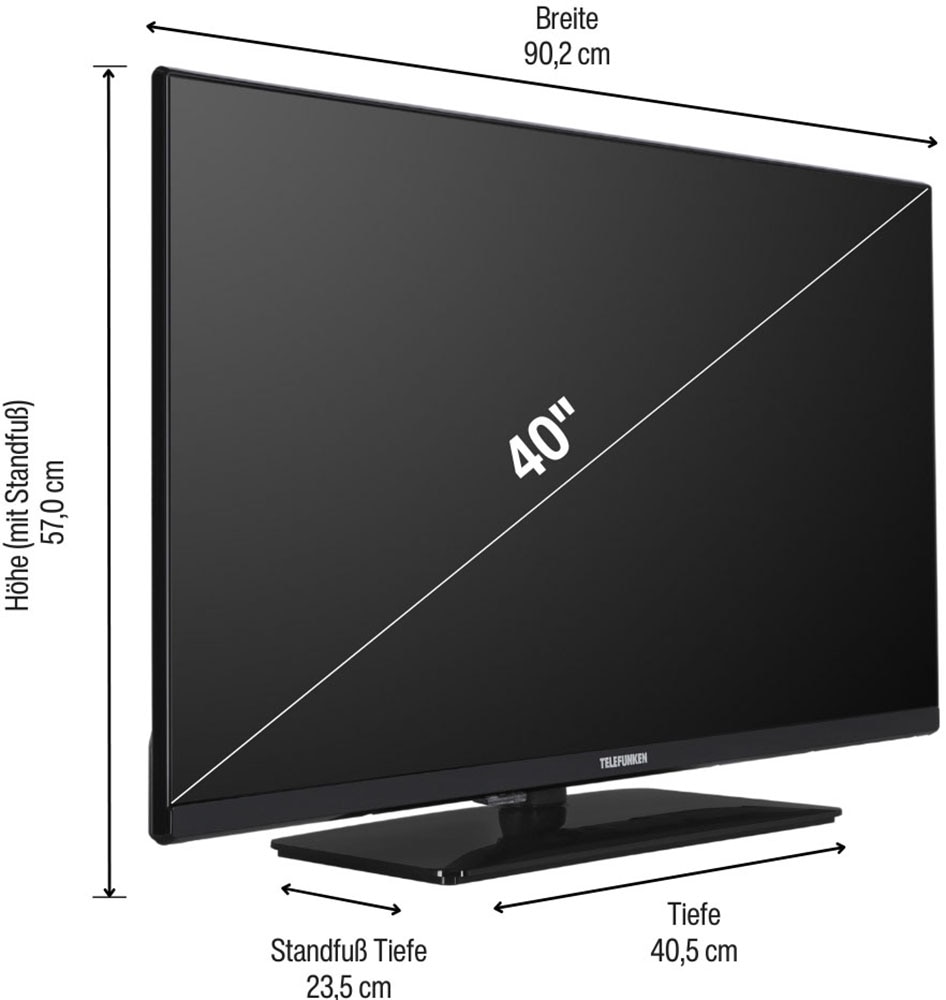 Telefunken QLED-Fernseher »D40Q751X2CW«, Full HD, Smart-TV-Android TV