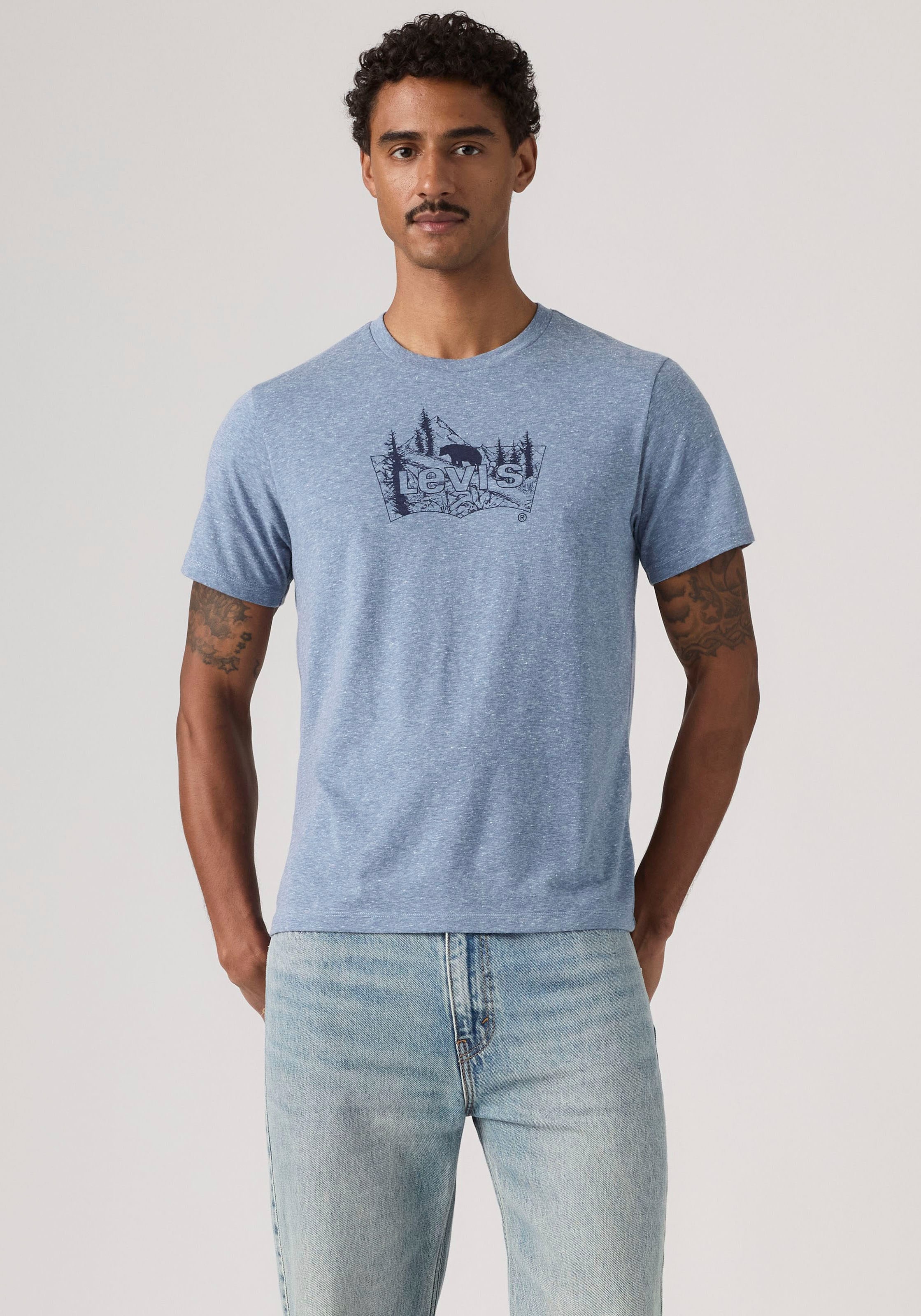 Levis T-Shirt "Batwing Logo Tee" mit Logo-Front-Print