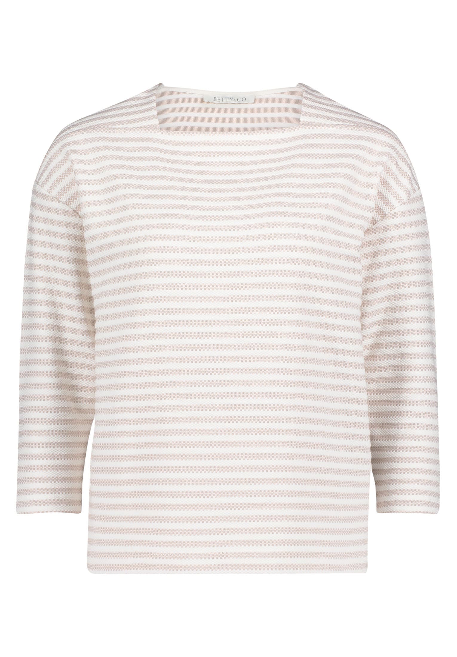 Betty&Co 3/4-Arm-Shirt »Betty & Co Damen Ringelshirt mit U-Boot-Ausschnitt«, (1 tlg.), Material