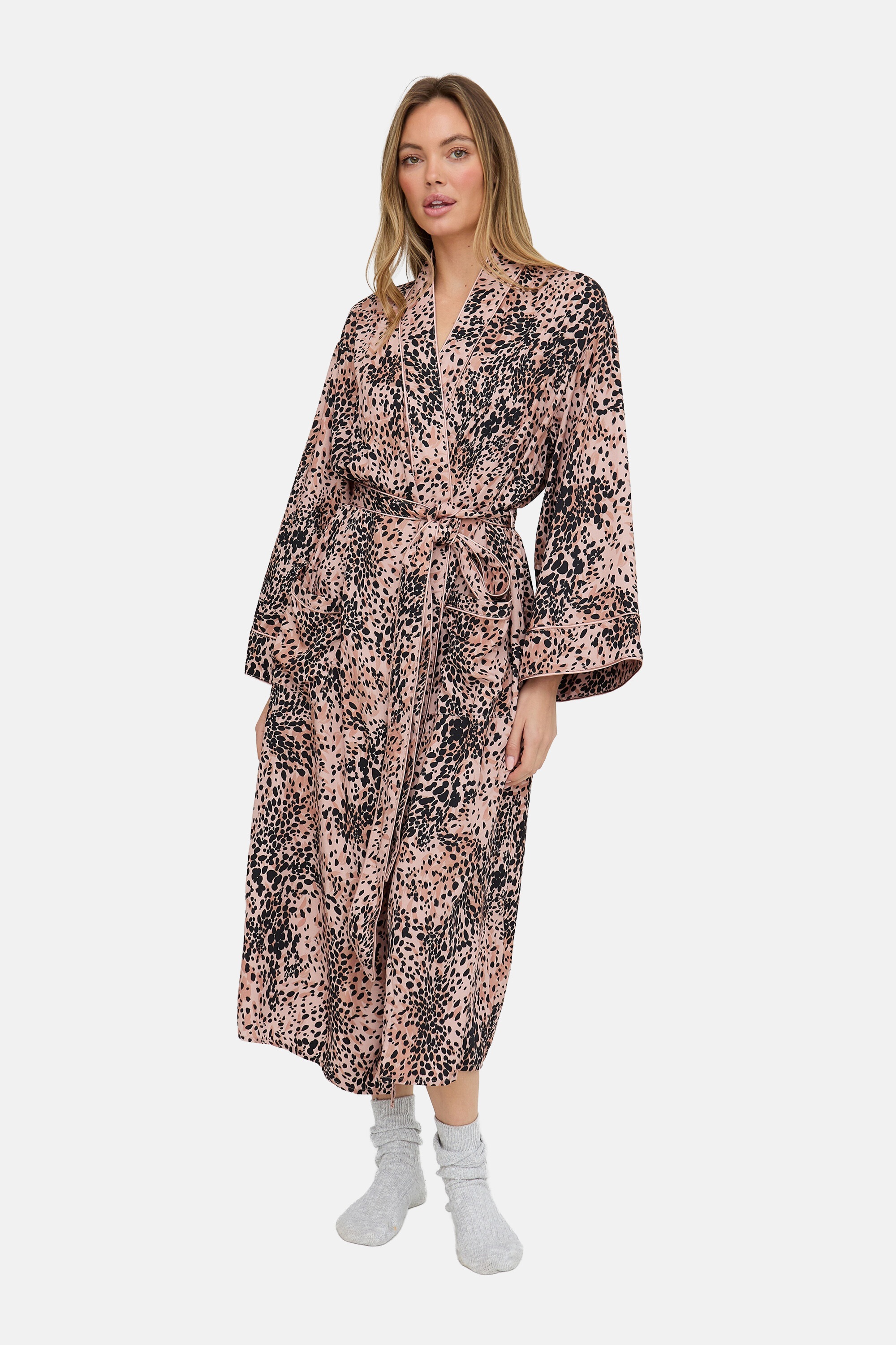 Lily and Lionel Bademantel "Corina Kimono Style Print Robe Damen" günstig online kaufen