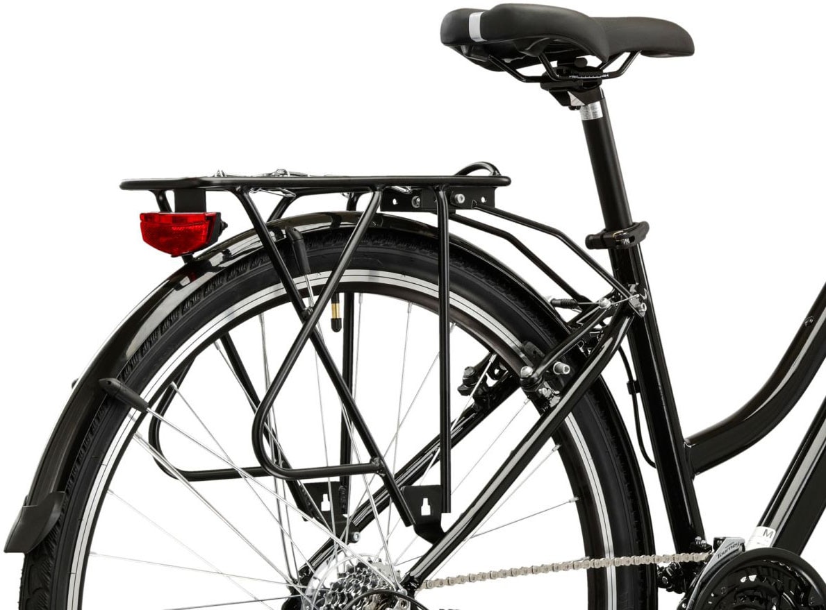 Kross Trekkingrad »Damen-Trekkingrad 28" Trans 1.0 Schwarz 21 Gänge« 21 Gang Shimano TOURNEY TY300 Schaltwerk Kettenschaltung