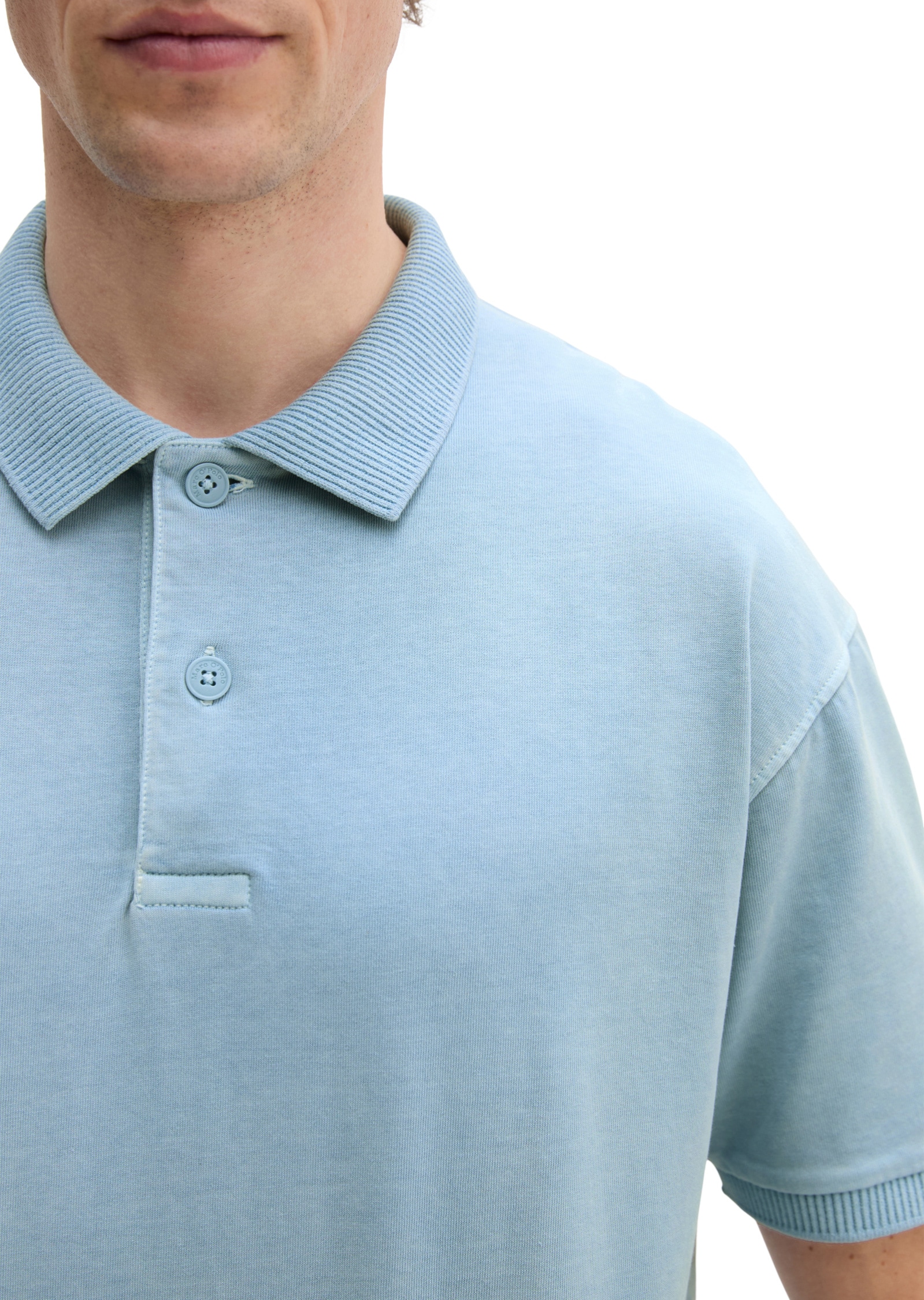 Marc O'Polo Poloshirt »aus schwerem Bio-Baumwoll-Jersey«