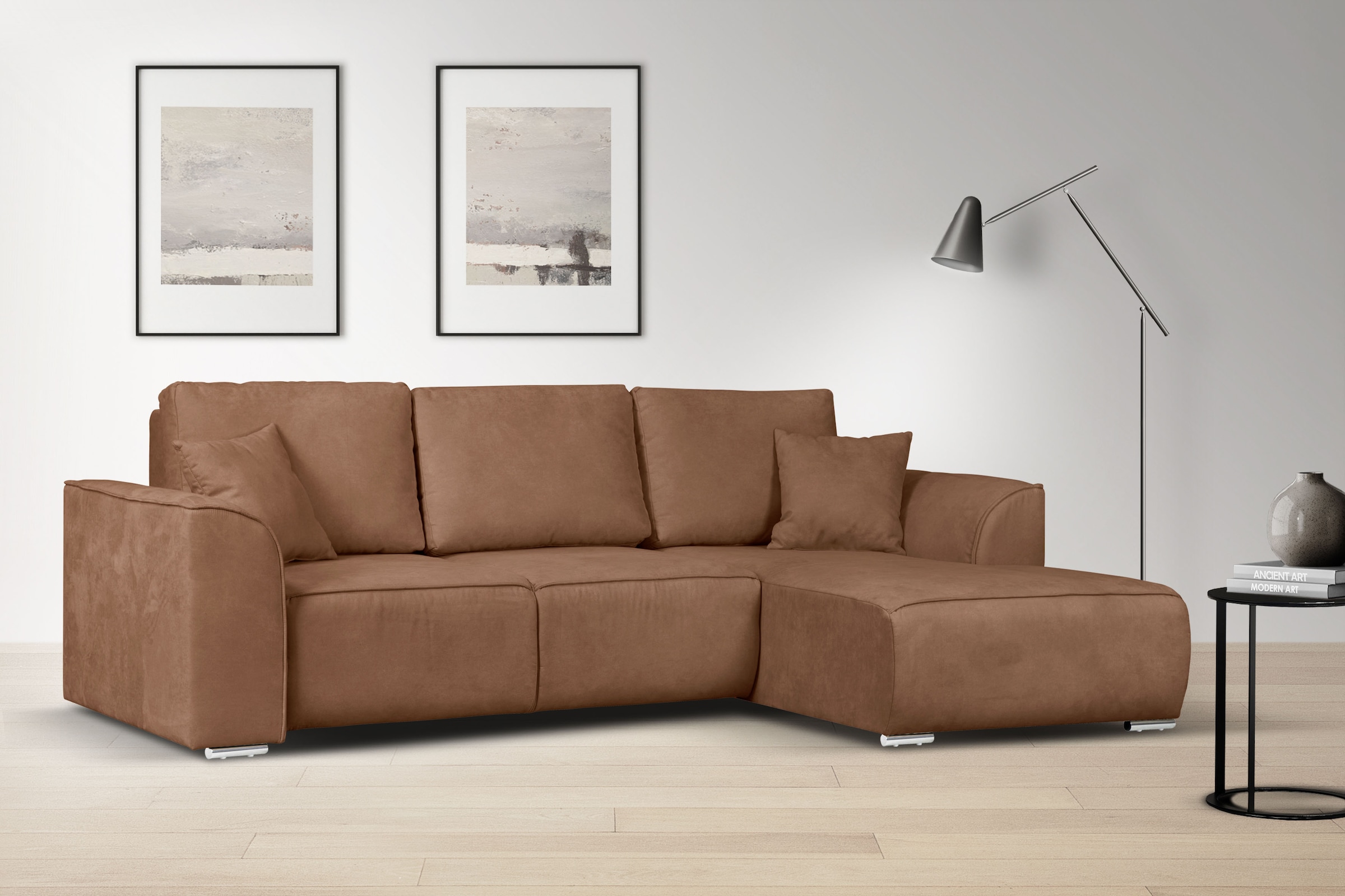 OTTO home Ecksofa "BEATRICE optionale Schlafsofa mit Bettkasten, B/T/H: 265 günstig online kaufen