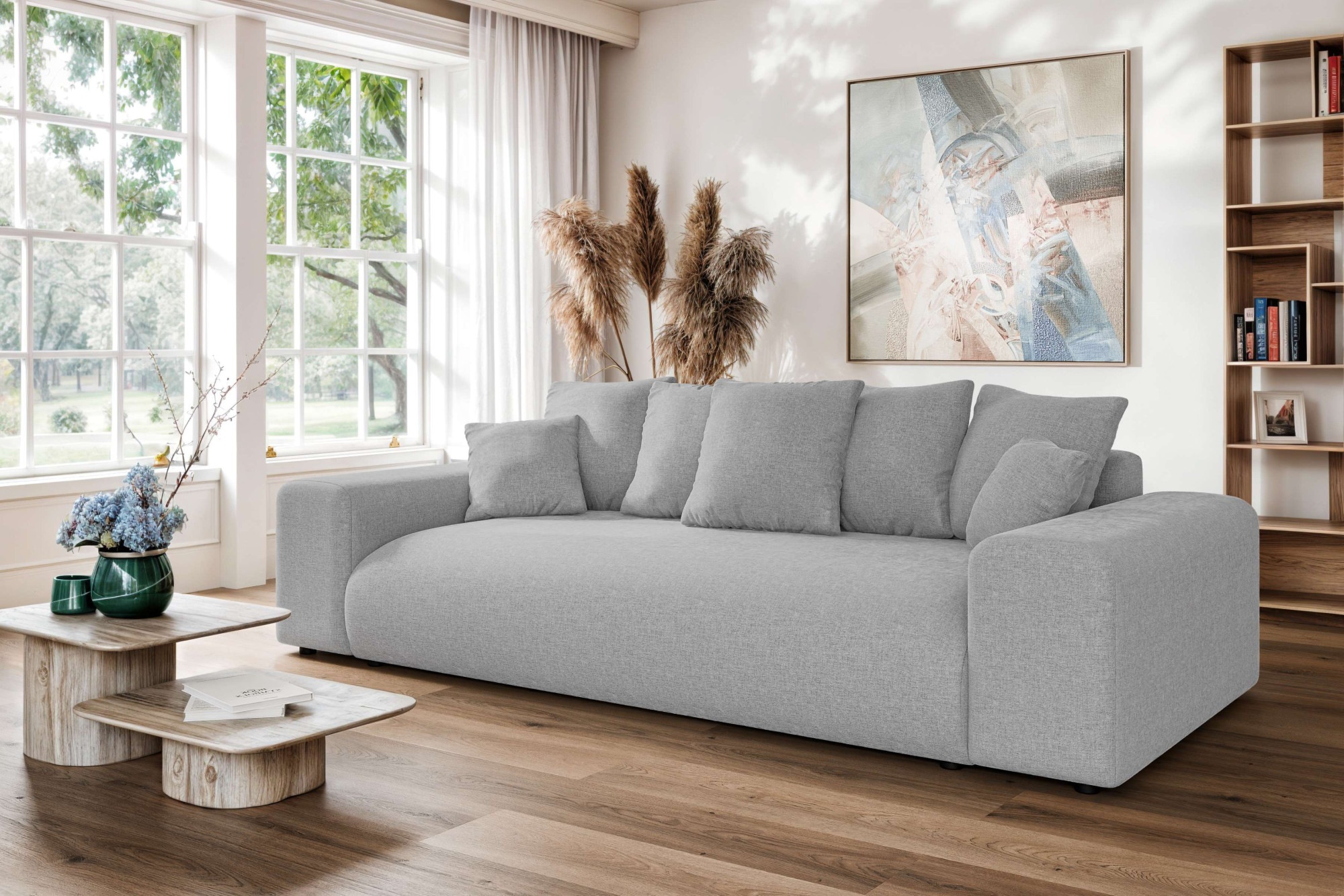 Home affaire Big-Sofa "LAKESIDE 3-Sitzer Schlafsofa mit Bettkasten, Breite günstig online kaufen