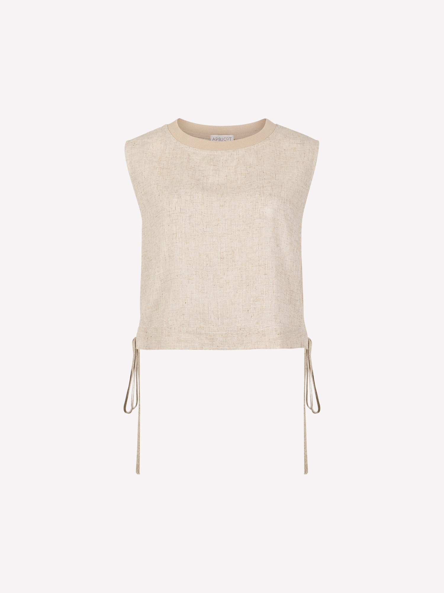 Apricot Crop-Top »Top« Einfarbig