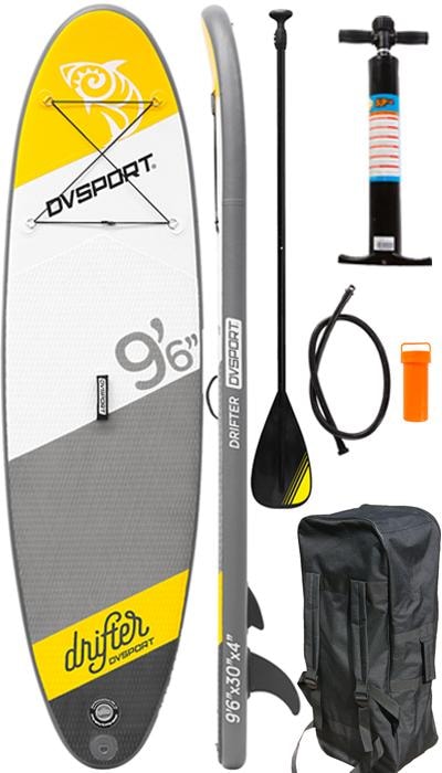 DVSPORT Inflatable SUP-Board »DVSport Stand-up-Paddleset Drifter«, (Set, 4  tlg., mit Paddel, Pumpe und Transportrucksack) | BAUR