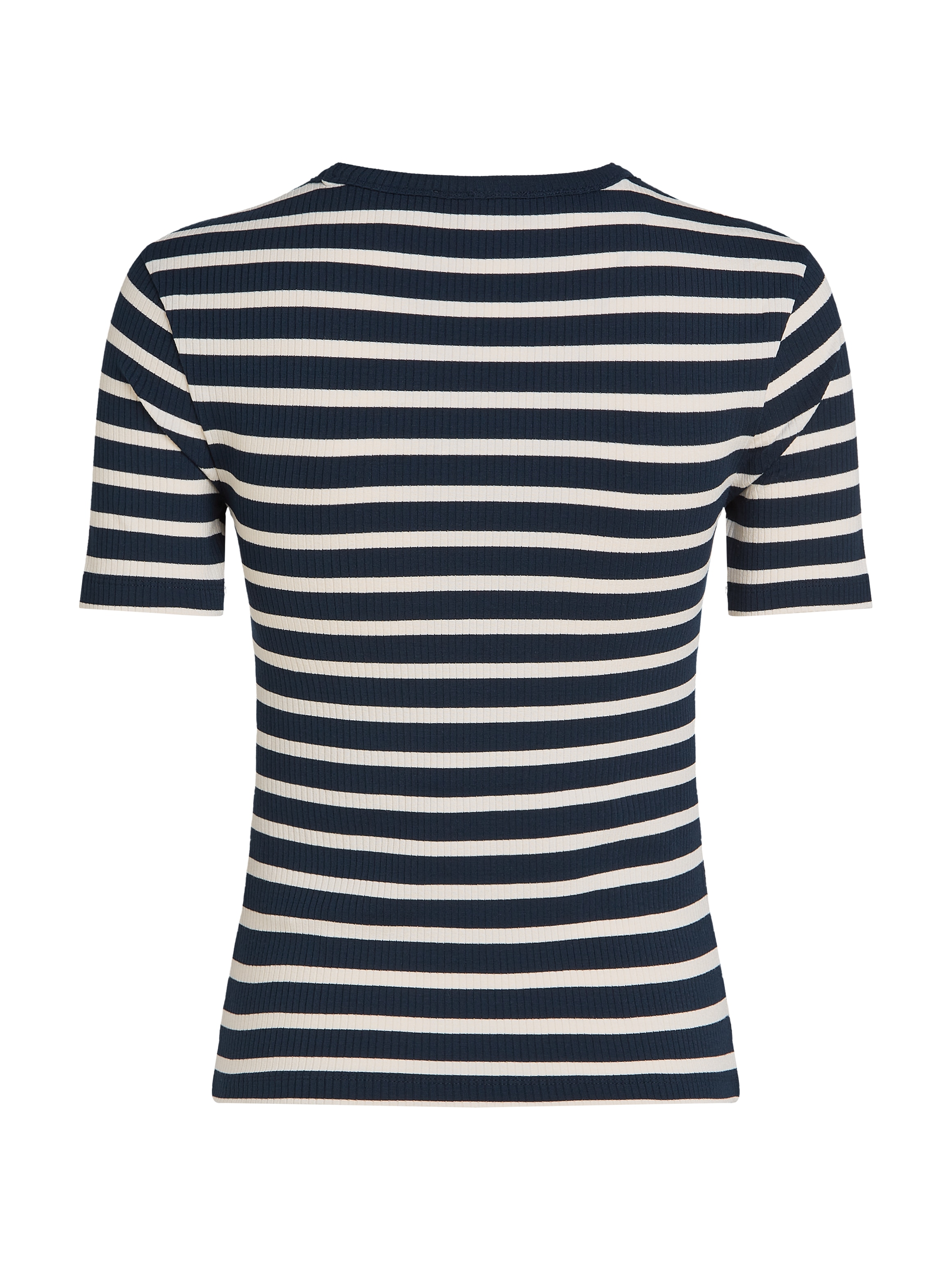 Tommy Hilfiger Kurzarmshirt »5X2 RIB C-NK SS«, mit Rundhals, Kurzarm