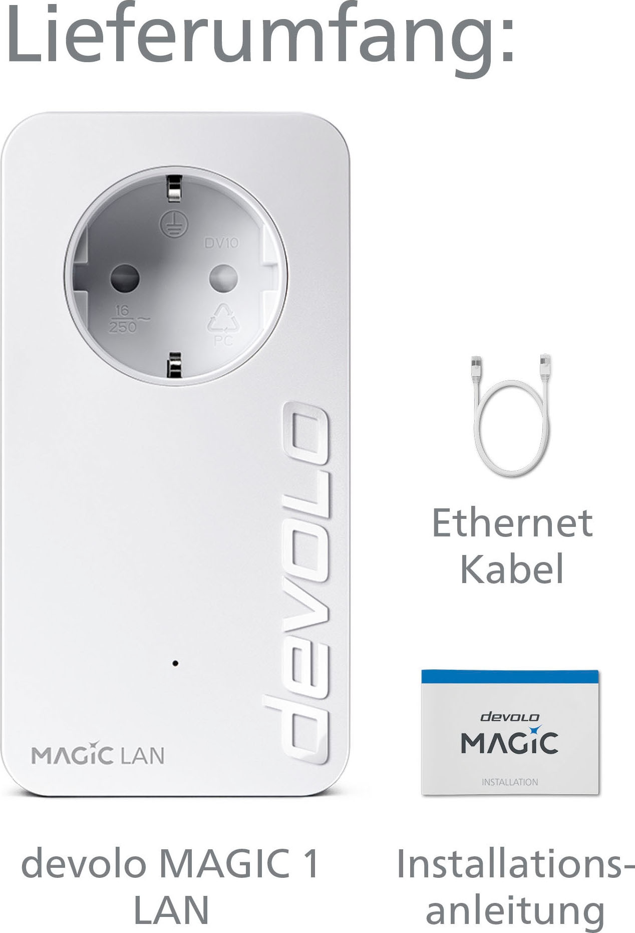 DEVOLO LAN-Router »Magic 1 LAN Ergänzung (1200Mbit, G.hn, 1x GbitLAN, Heimnetz)«