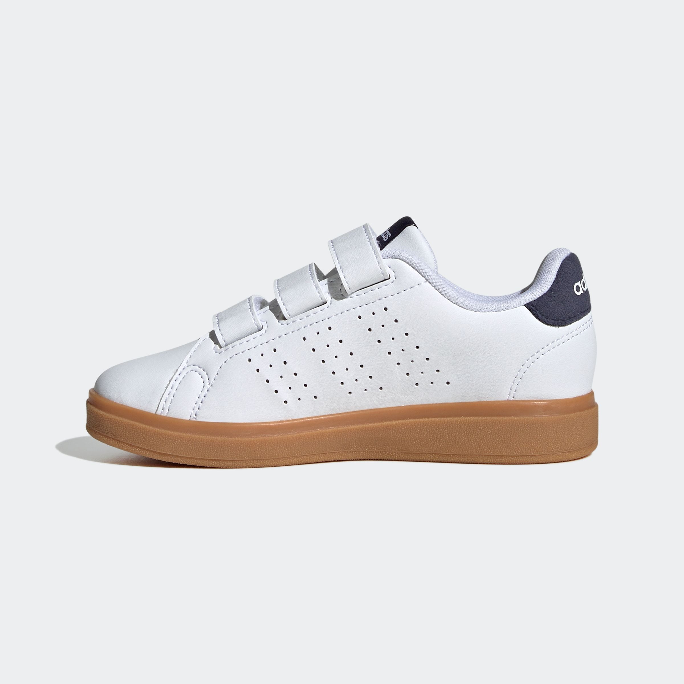 adidas Sportswear Klettschuh »ADVANTAGE BASE 2.0 KIDS«, Design auf den Spuren des adidas Stan Smith
