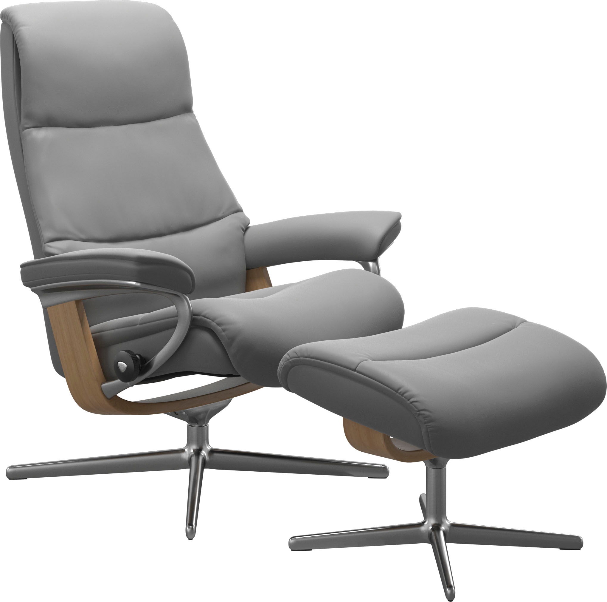 Stressless® Relaxsessel »View«, mit Cross Base, Größe S, M & L, Holzakzent Eiche