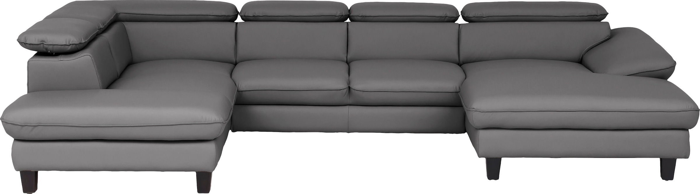 OTTO home Wohnlandschaft "Pilot U-Form" mit Kopfteilverstellung, wahlweise mit Schlaffunktion & Bettkasten