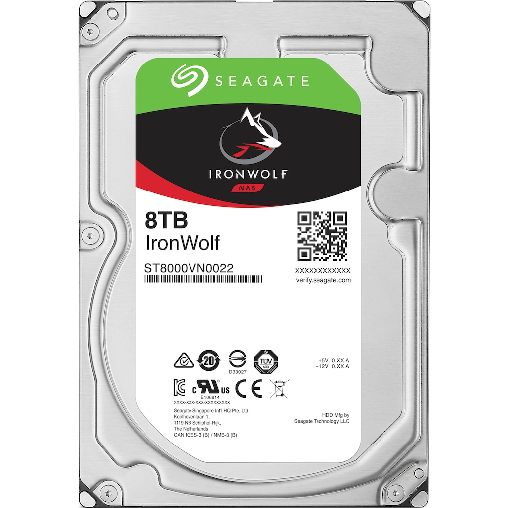 Seagate HDD-NAS-Festplatte »IronWolf«, 3,5 Zoll, Anschluss SATA II