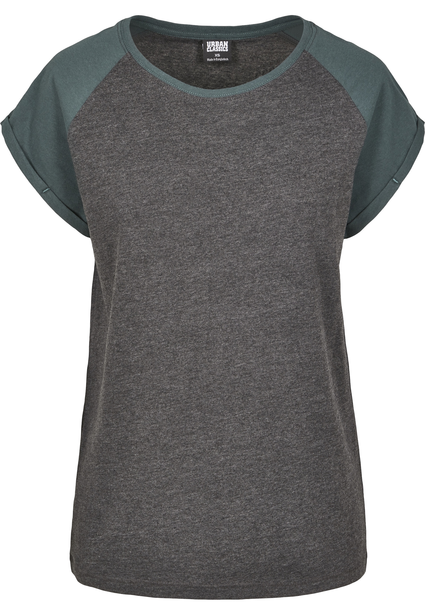 URBAN CLASSICS Kurzarmshirt "Urban Classics Damen Ladies Contrast Raglan Te günstig online kaufen