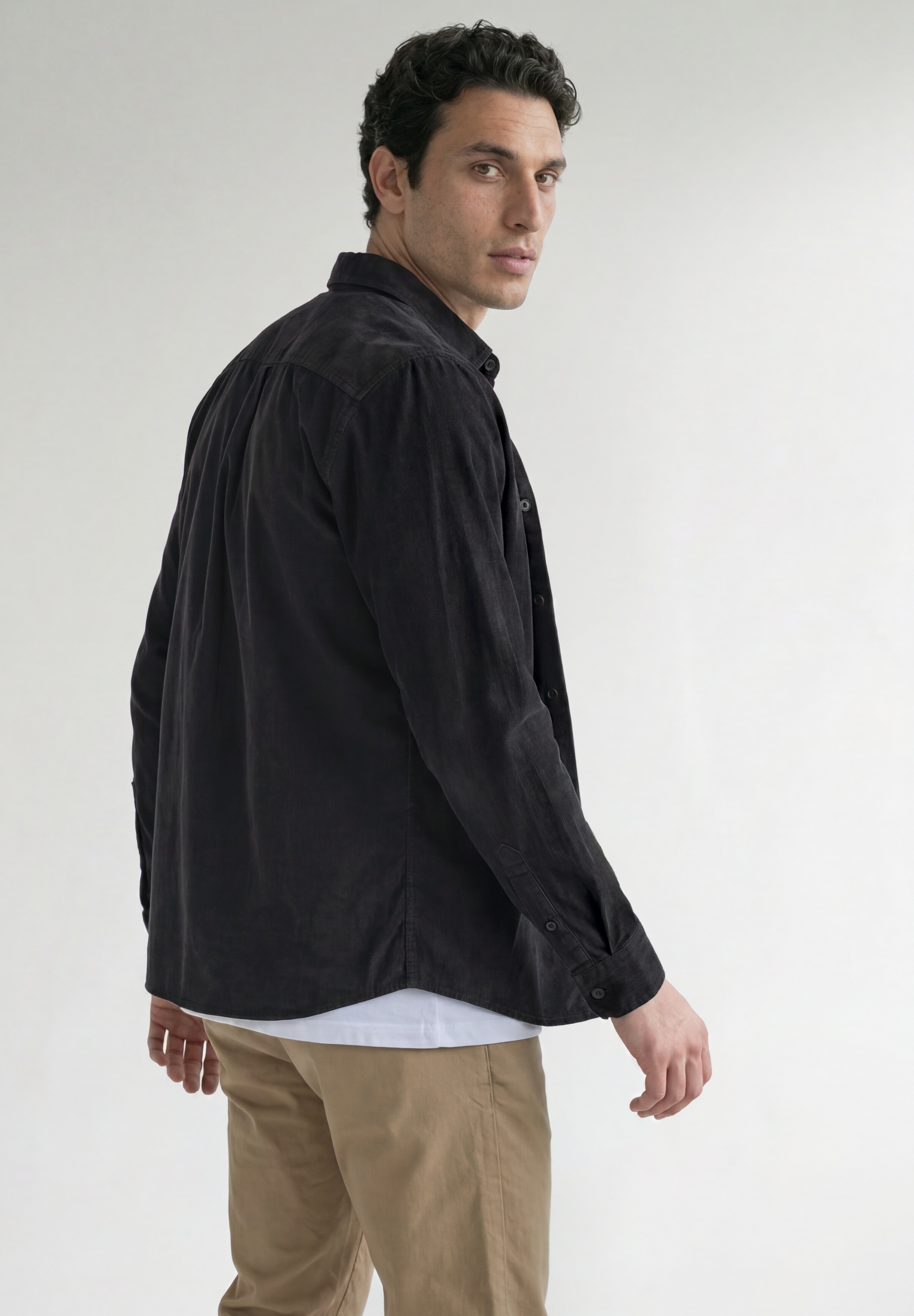 STREET ONE MEN Langarmhemd aus reiner Baumwolle