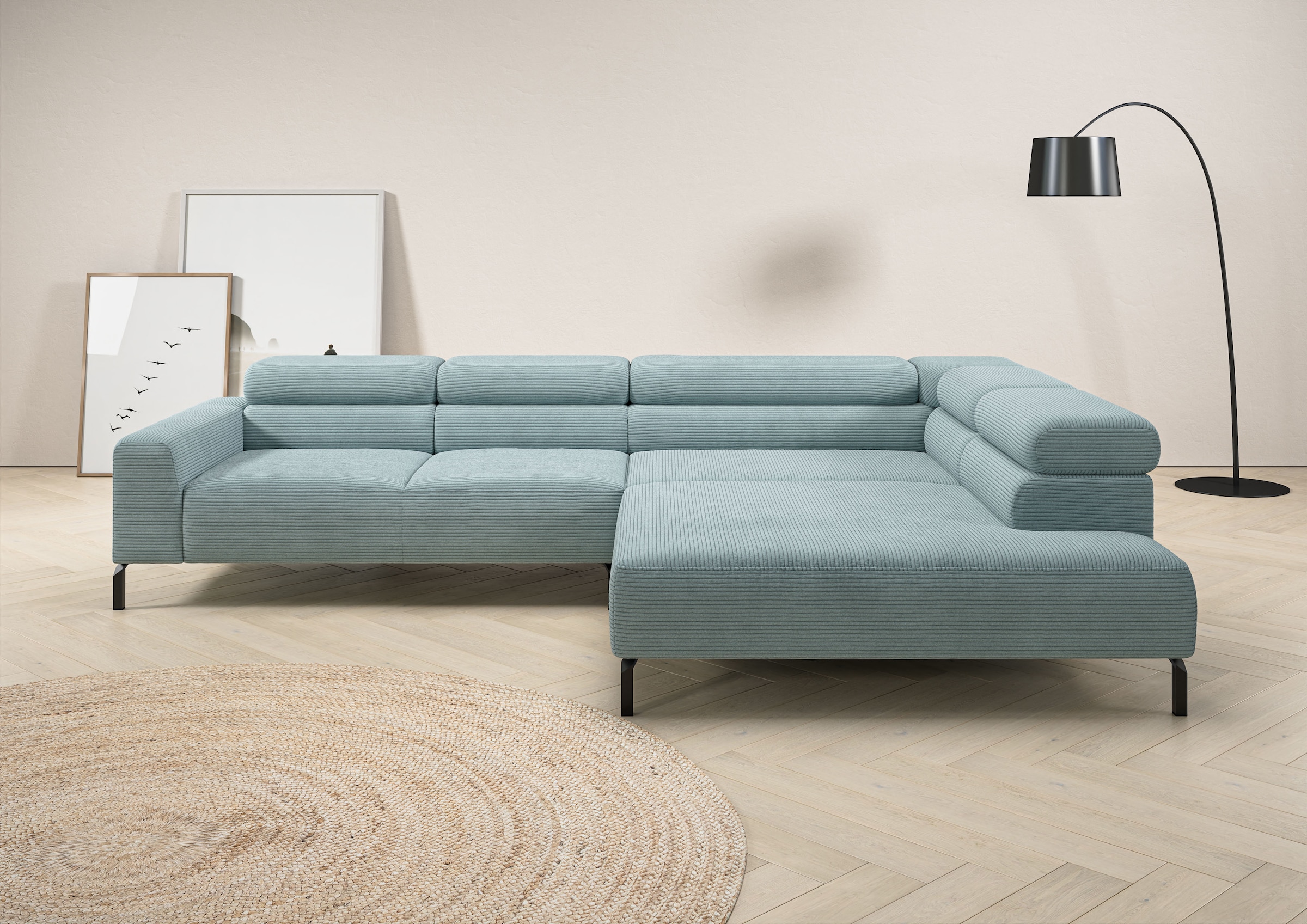 Ecksofa »Antonelli, L-Form, incl. Kopfteilverstellung, Breite 312 cm«, wahlweise...