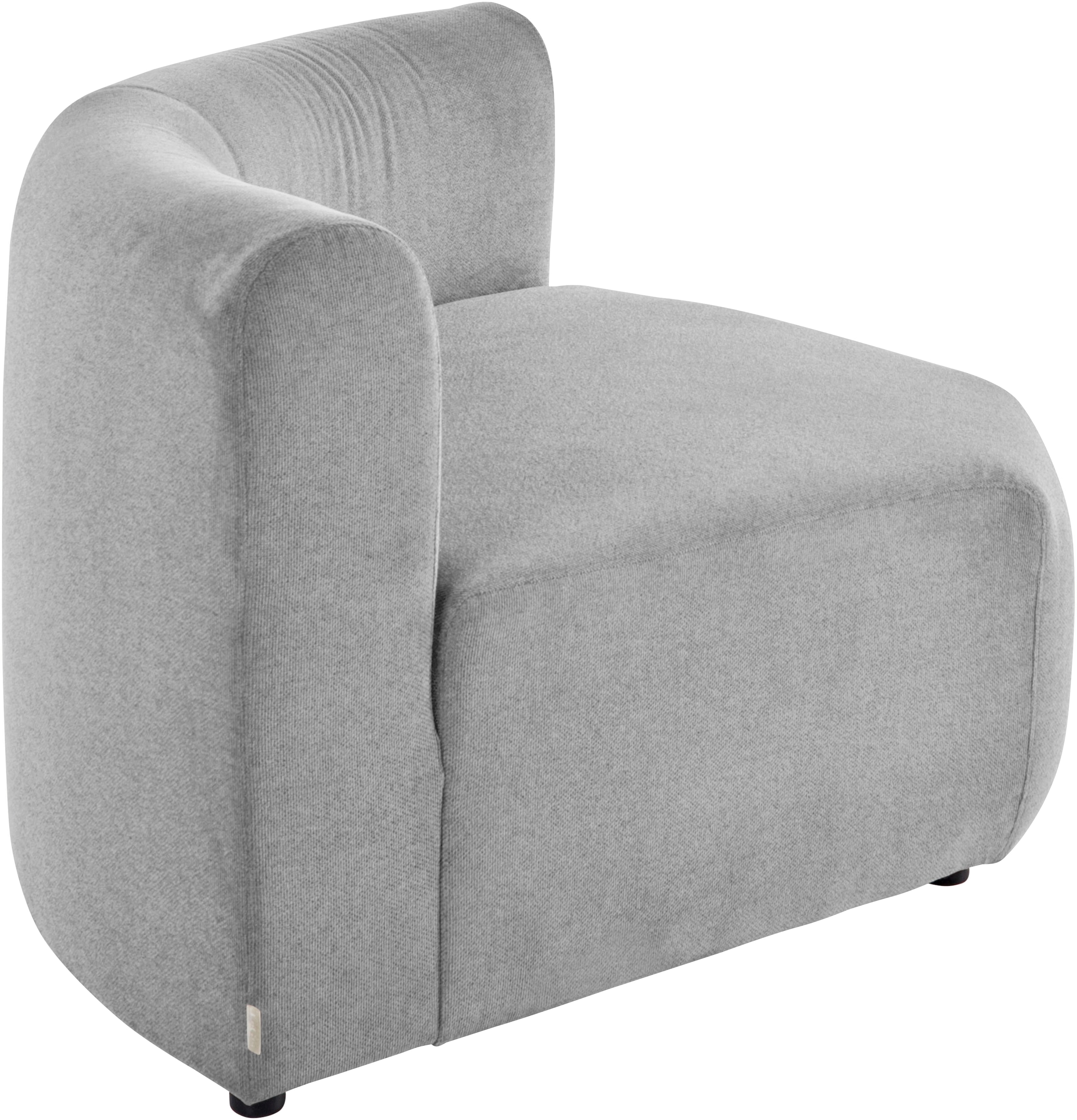 LeGer Home by Lena Gercke Sofa-Eckelement »LYZA mit gerundeter Rückenlehne, Maße B/T/H: 122/104/74 cm«, als Modul oder separat verwendbar, für individuelle Zusammenstellung