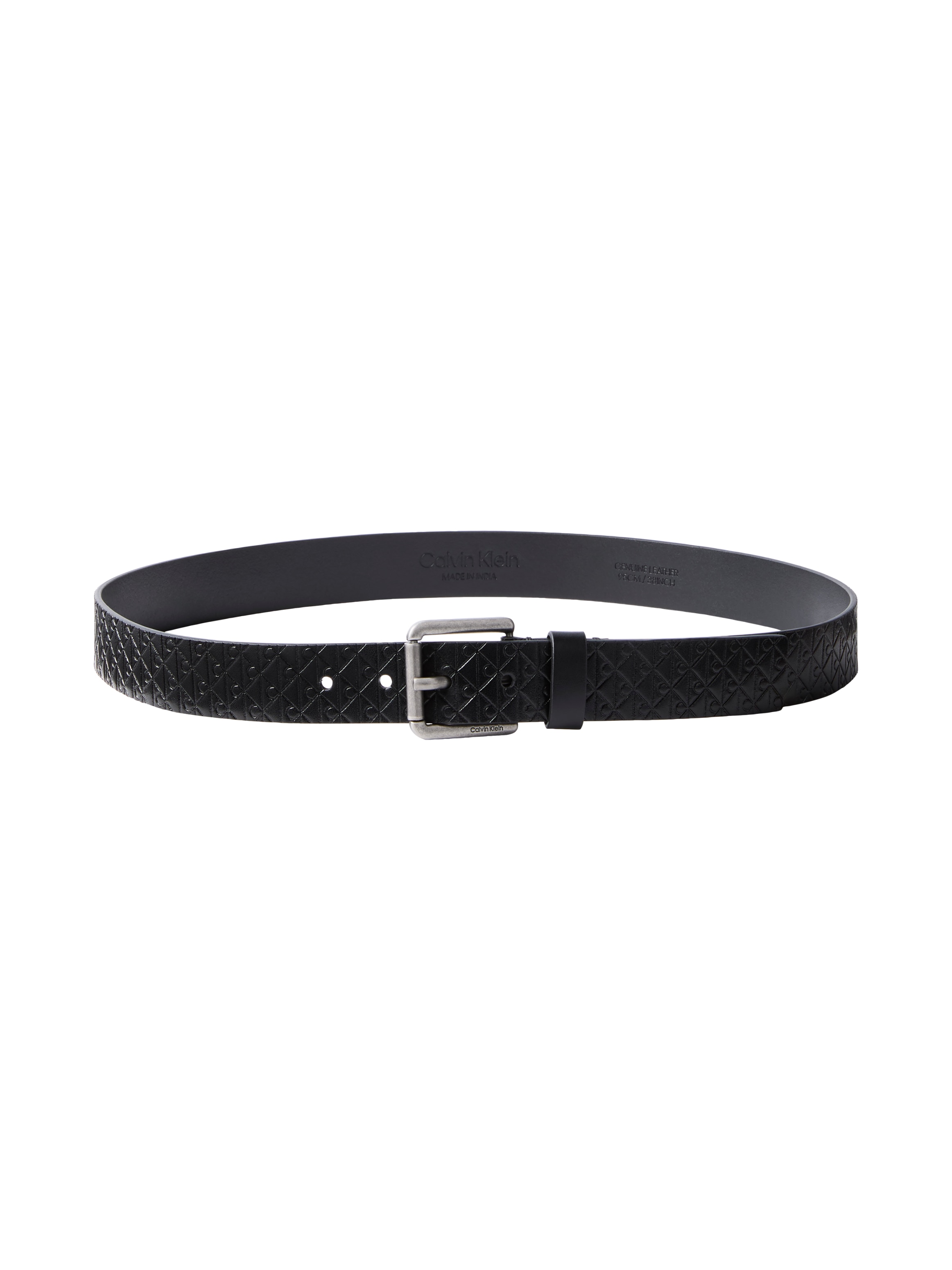 Calvin Klein Ledergürtel »CASUAL ROLLER BUCKLE AOP 35MM« Regular fit und größenverstellbar