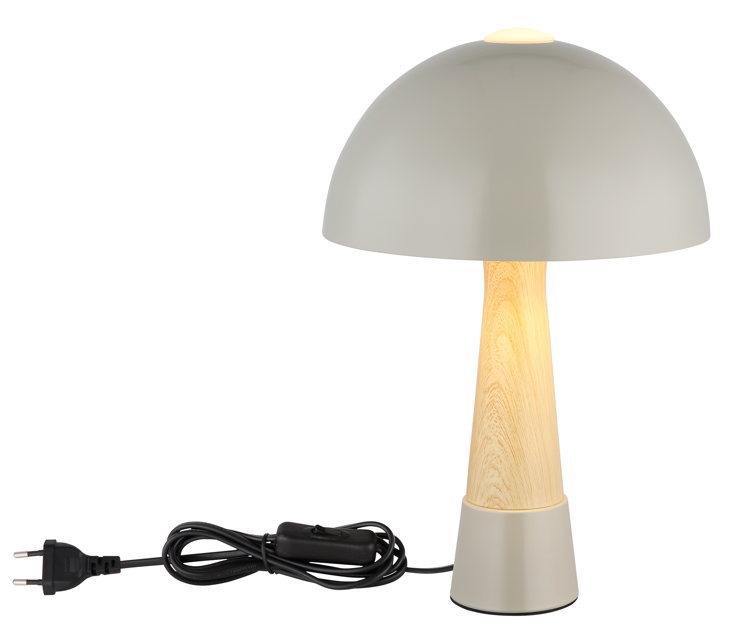 NOWA Tischleuchte »PAULIN«, 1 flammig, Leuchtmittel E27 | ohne Leuchtmittel, Tischlampe, Design Leuchte